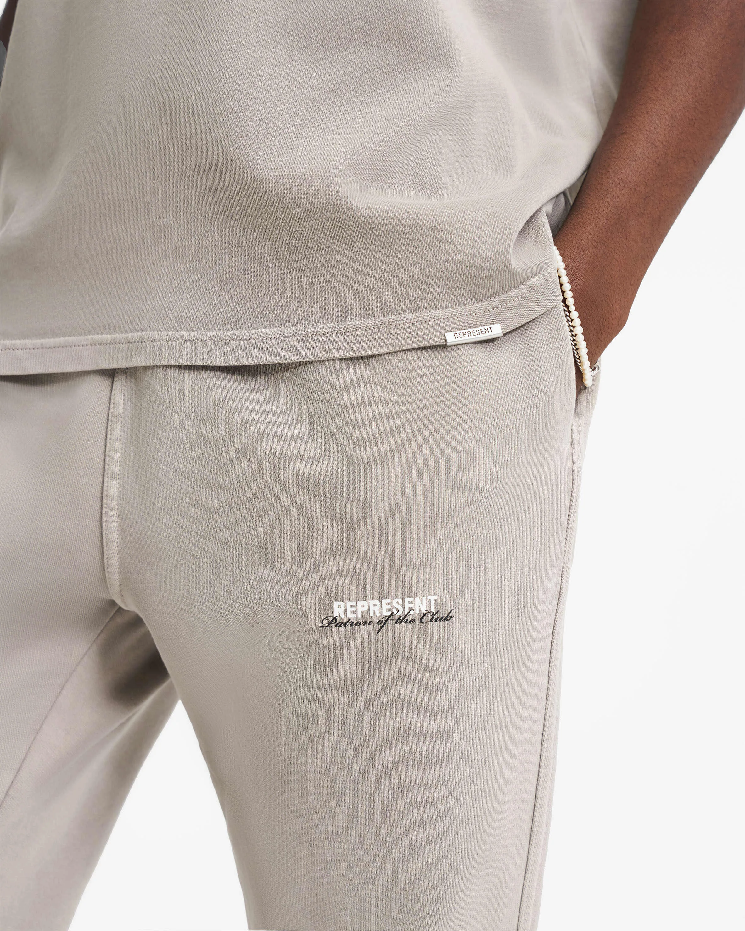 Relaxed Fit Adaptable Design Patron Of The Club Sweatpant - Mudstone