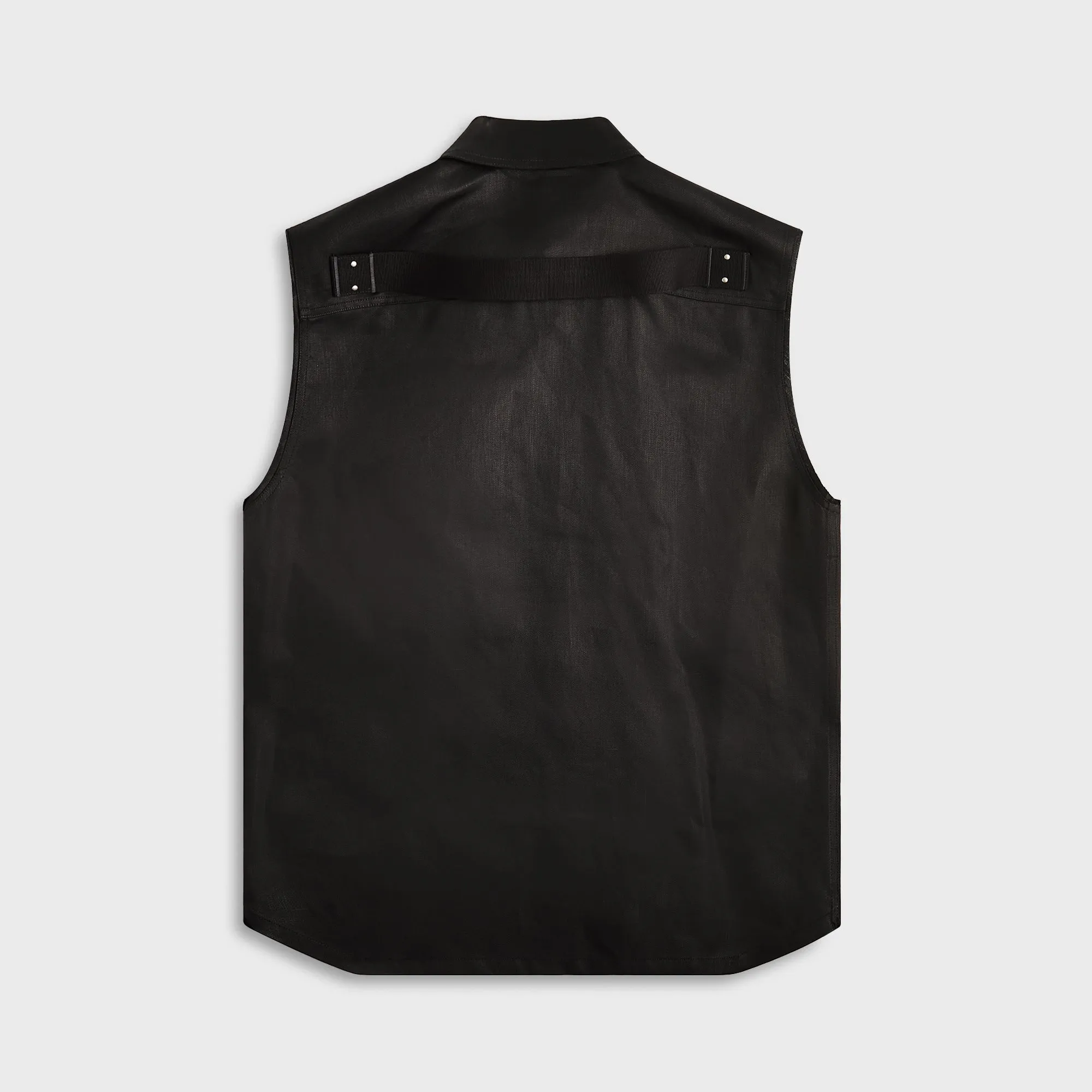 Rick Owens Giacca Senza Maniche Jumbo Sl Outershirt - Black Layered Hem Design High Performance Blend