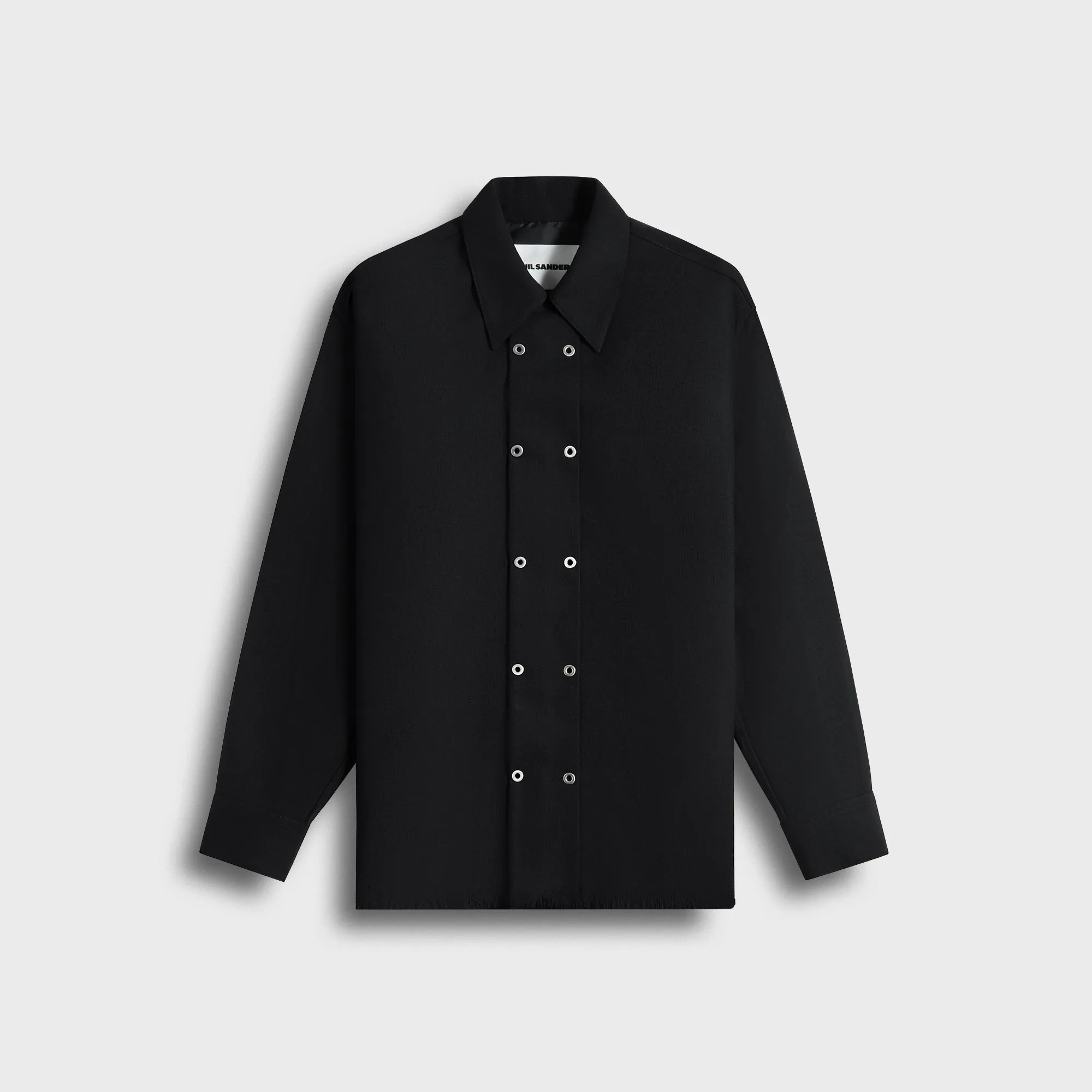 Eco Friendly Dye Process Modern Minimal Jil Sander Shirt 175 - Black