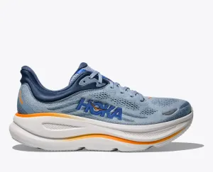 Men's HOKA Bondi 9 Running Shoe in Drizzle | Downpour lightweight insole shoes Racing - shoes