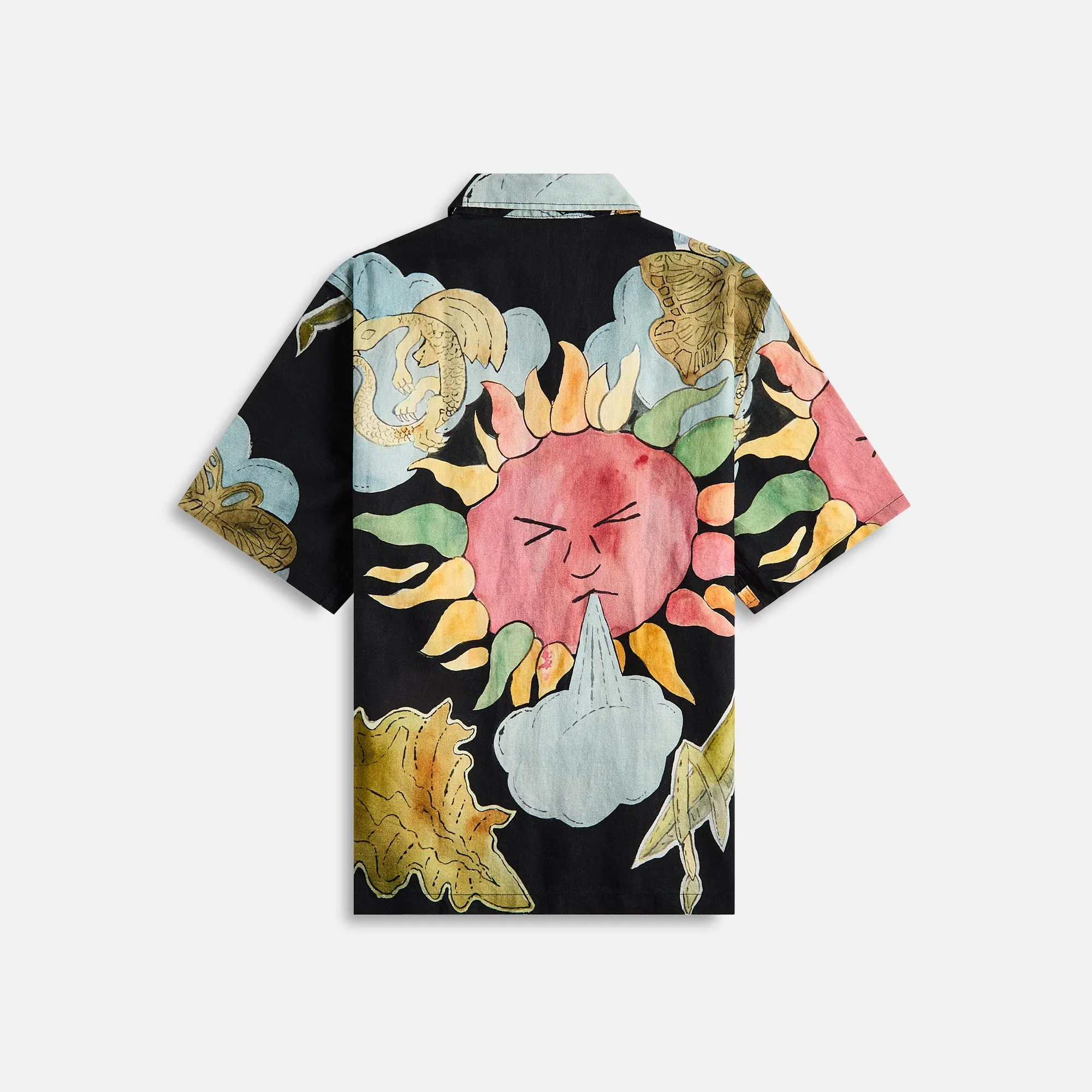 Many Pockets All Day Fit Our Legacy Box Shirt  - Solar Power Print