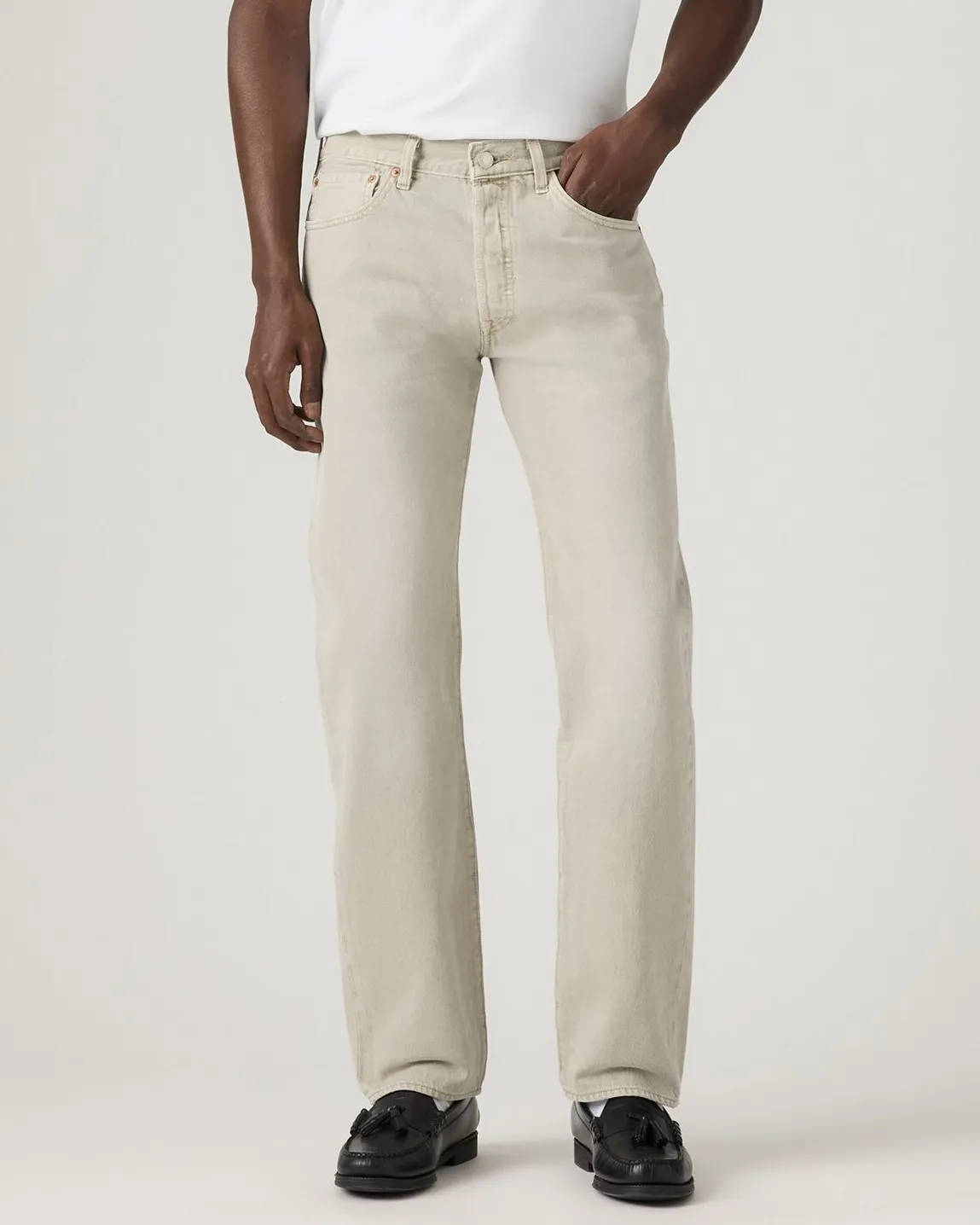 Tailored Appearance Popular Style Levi's? 501 Original Regular Fit Mens Jeans - Lennox Sun GD