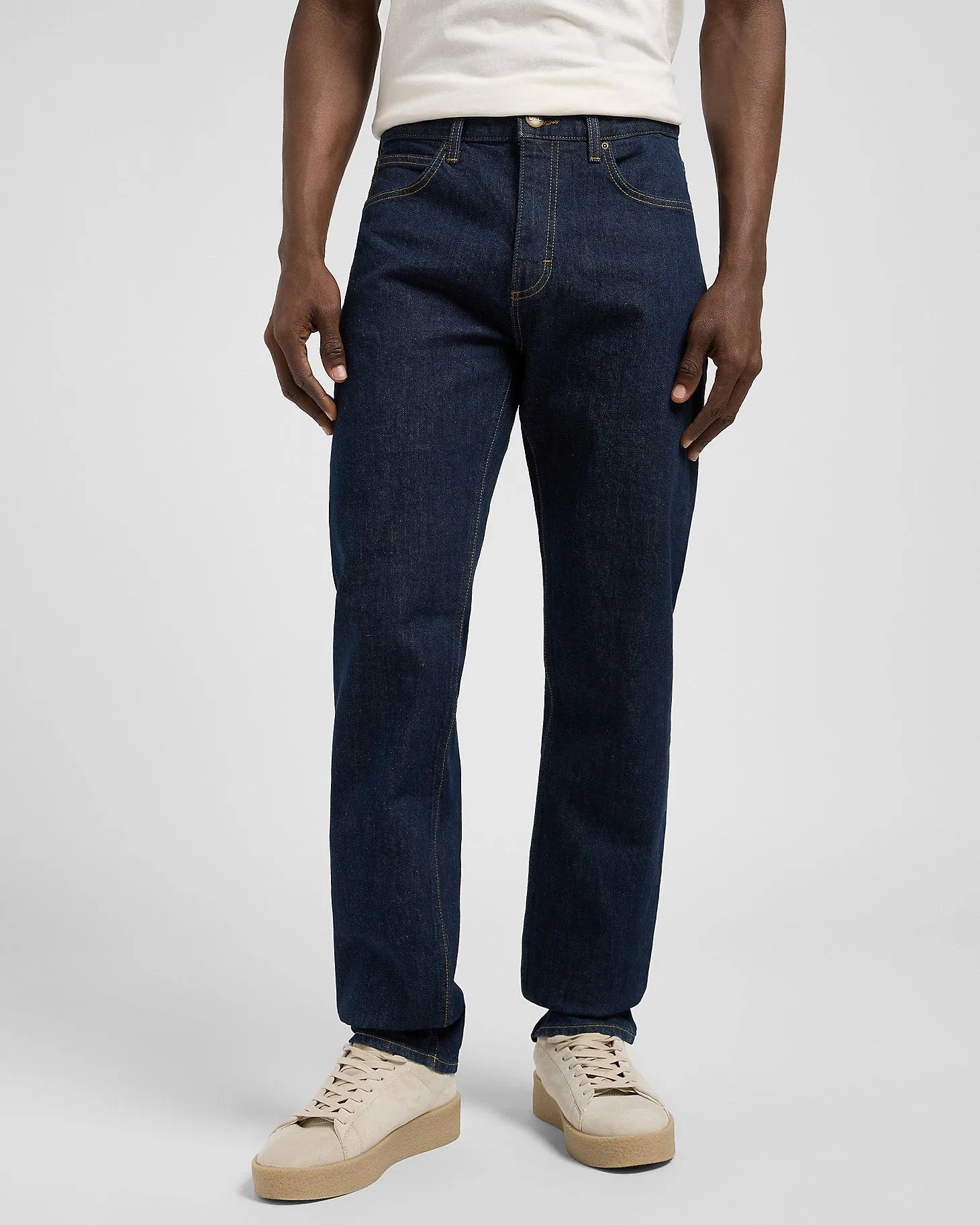 Comfortable Design Look Sharp Vibe Lee West Relaxed Straight Selvedge Denim Mens Jeans - Xion