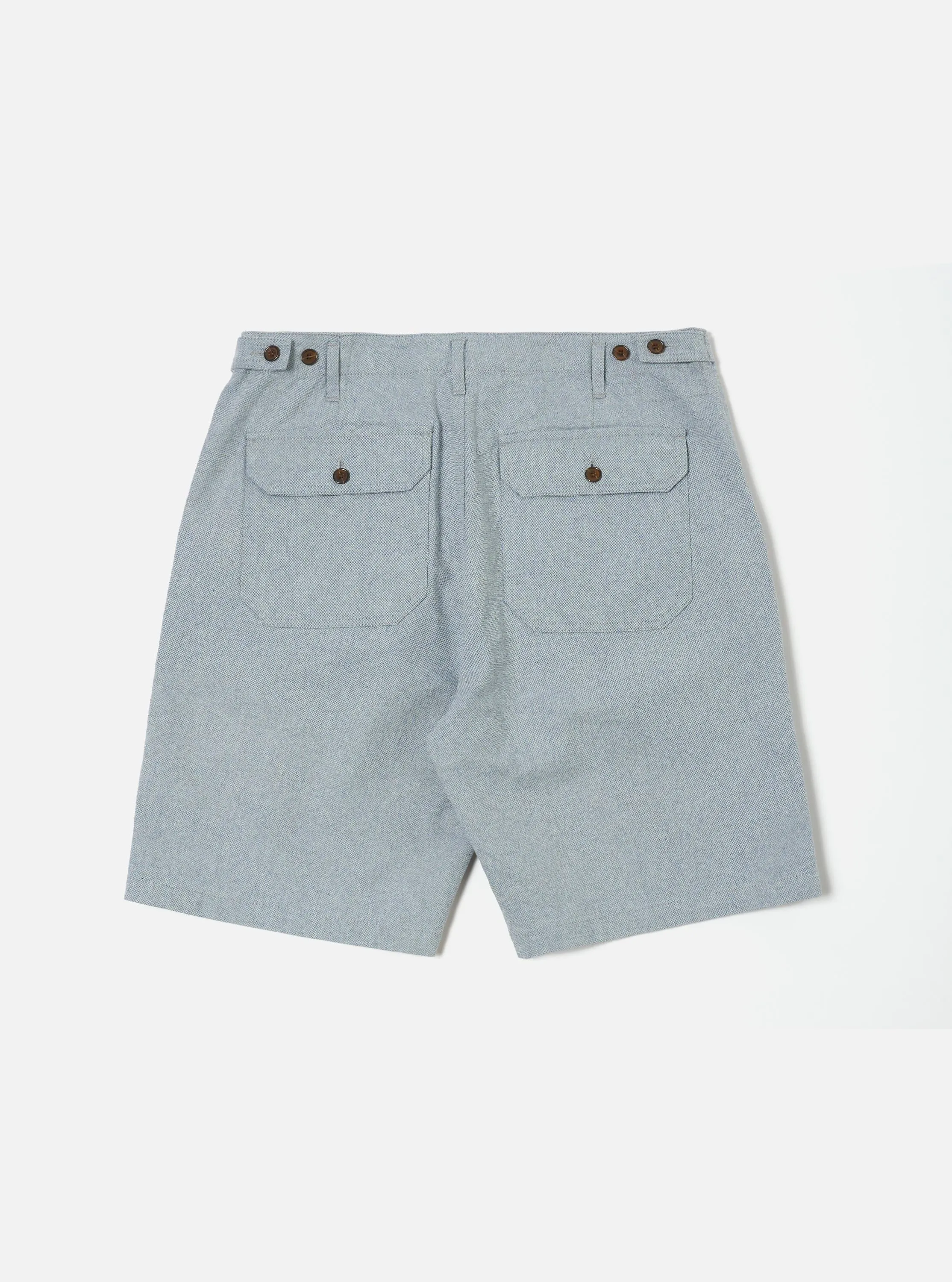 Indigo Reworked Jean Cloth Alva Short mid-rise Breathable fabric