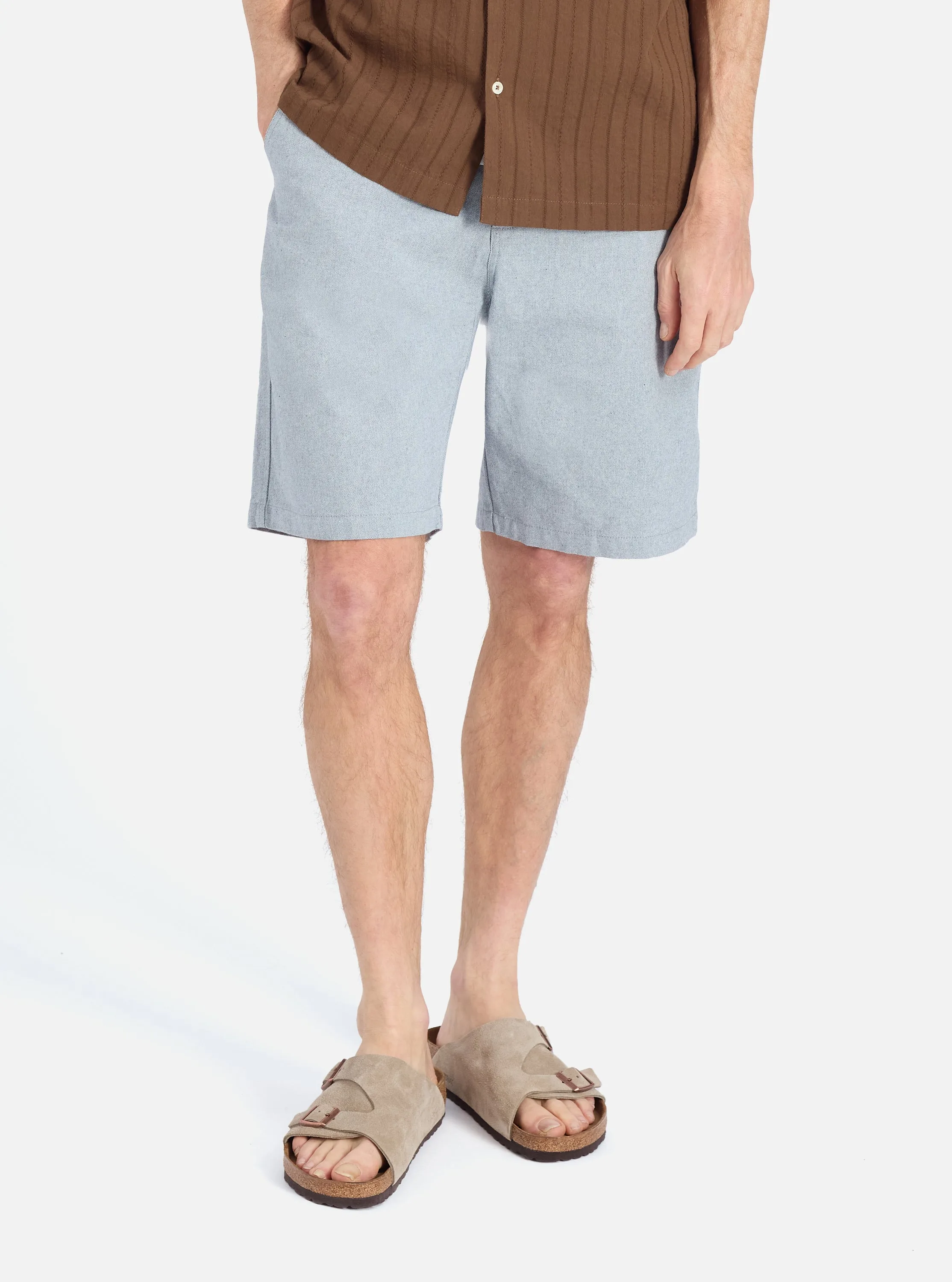 Temperature Regulating Tech Indigo Reworked Jean Cloth Alva Short