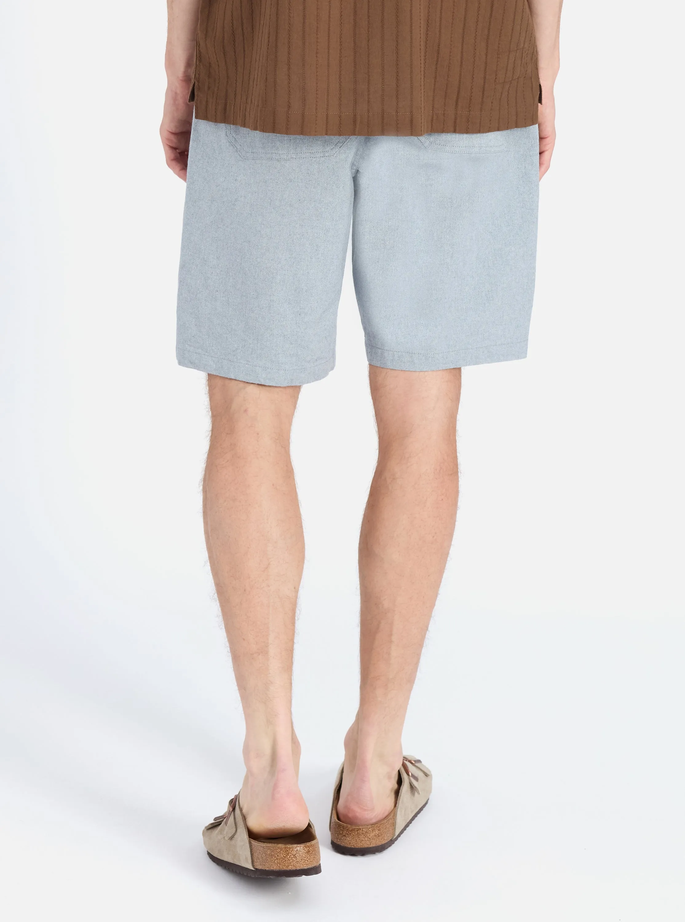 Indigo Reworked Jean Cloth Alva Short Soft Fabric