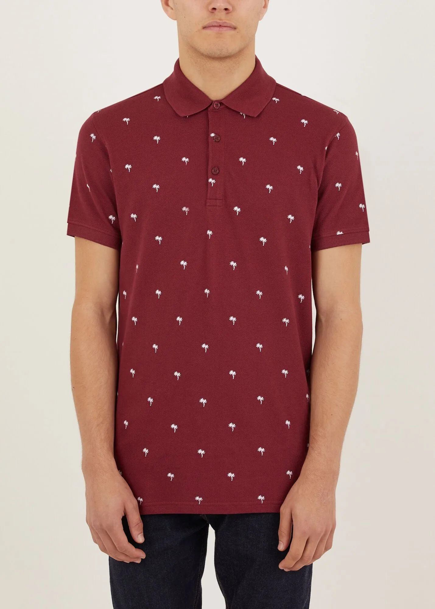 Tropic Polo Shirt - Burgundy Effortless Design Rush Mode