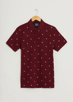 LayeredConstruction SmoothFinish Tropic Polo Shirt - Burgundy