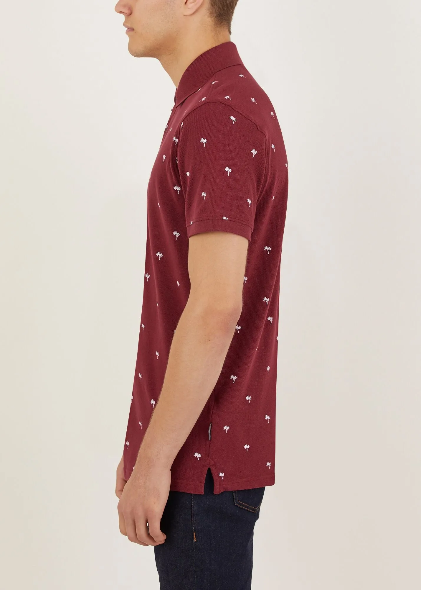 Tropic Polo Shirt - Burgundy french chic Party Guest