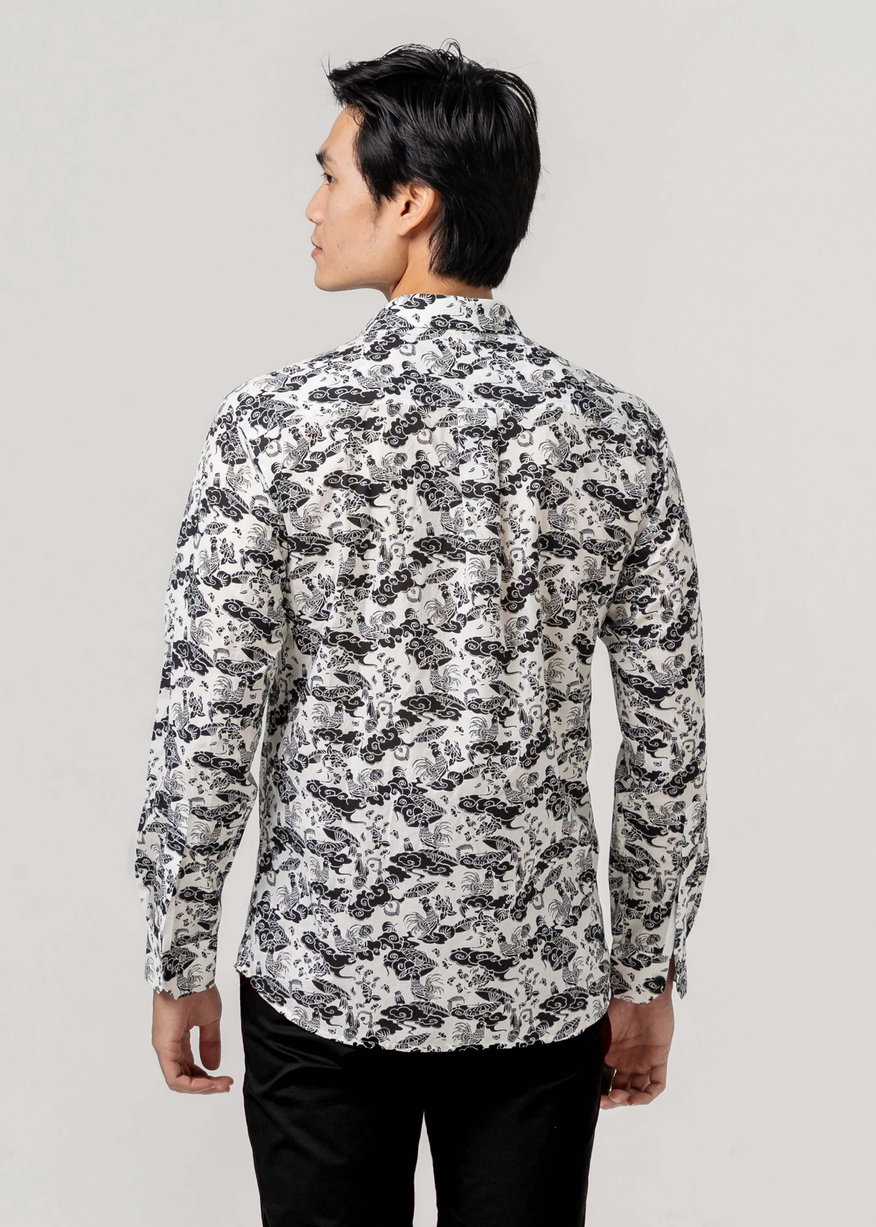 FORNAX - WHITE ROOSTER Breathable Layer Trendy Pattern
