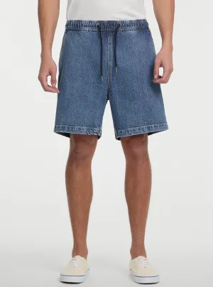 Guess Jeans Eco Blue Jogger Denim Short Comfort Waist