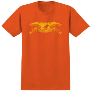 Breathable wear Active Outfit Style Basic Eagle S/S T-Shirts (Orange)