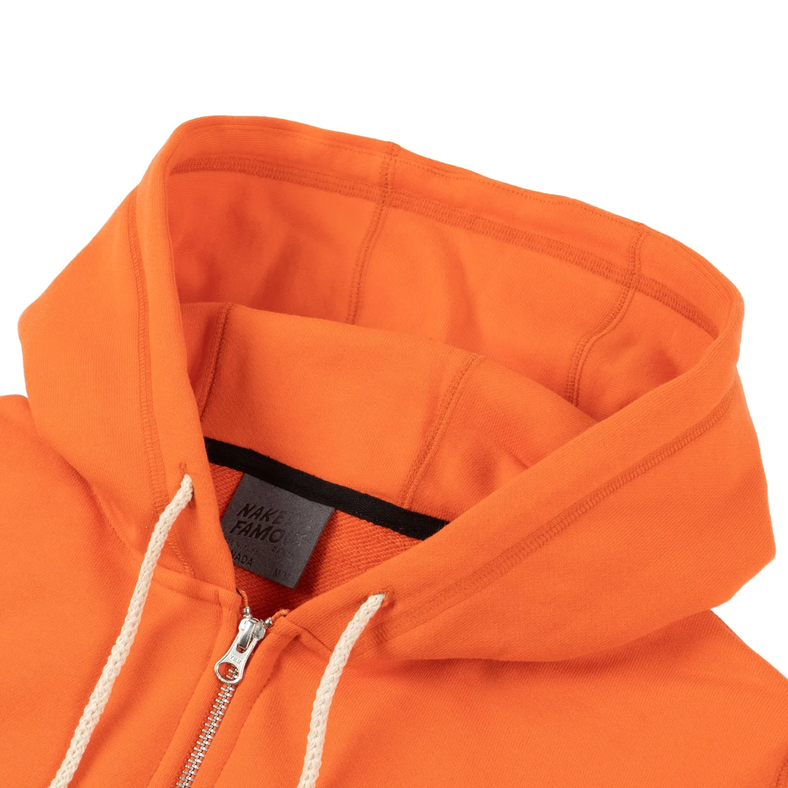 product urban fashion sense Casual Style Zip Hoodie - Orange Terry