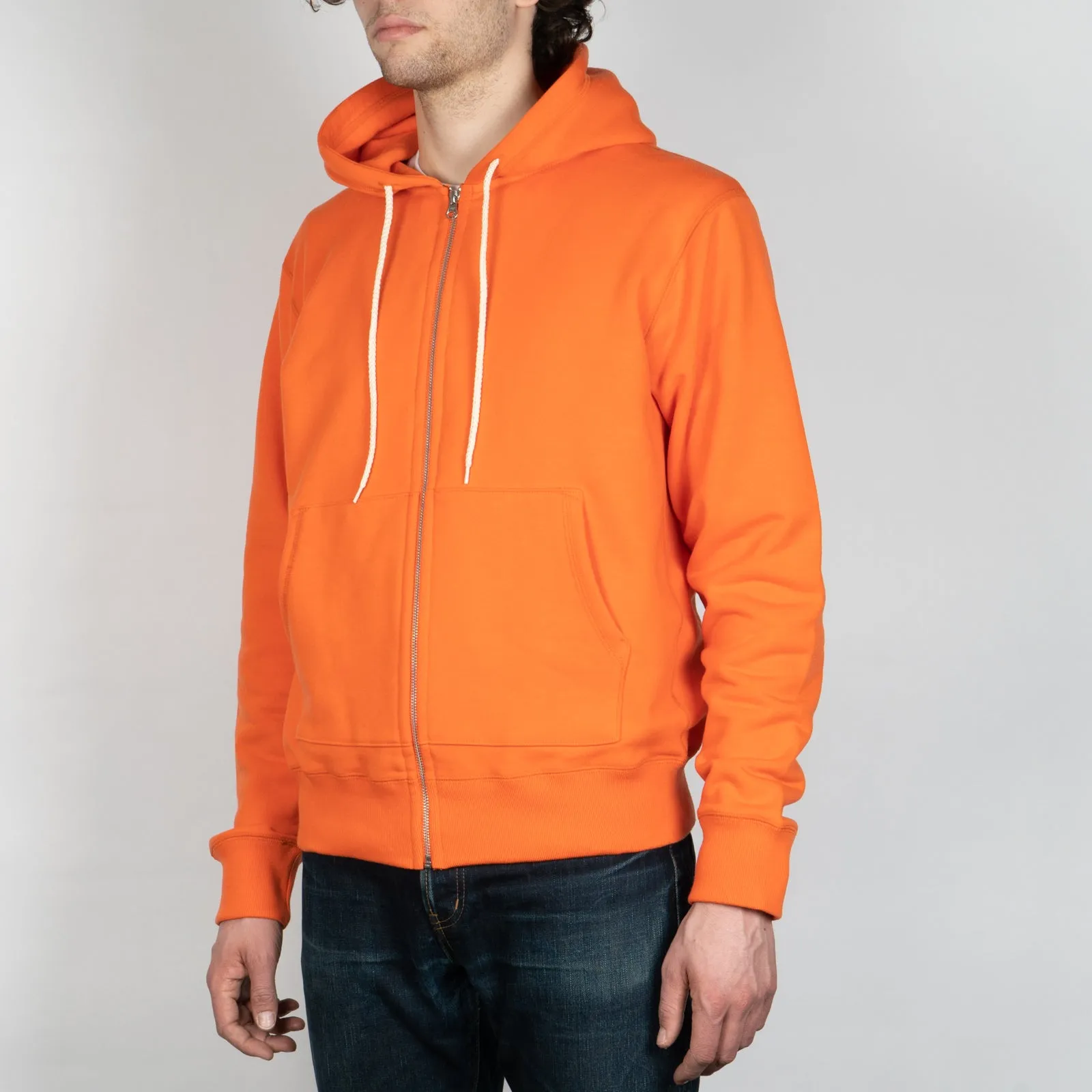 product patchwork creativity product houndstooth sophistication Zip Hoodie - Orange Terry
