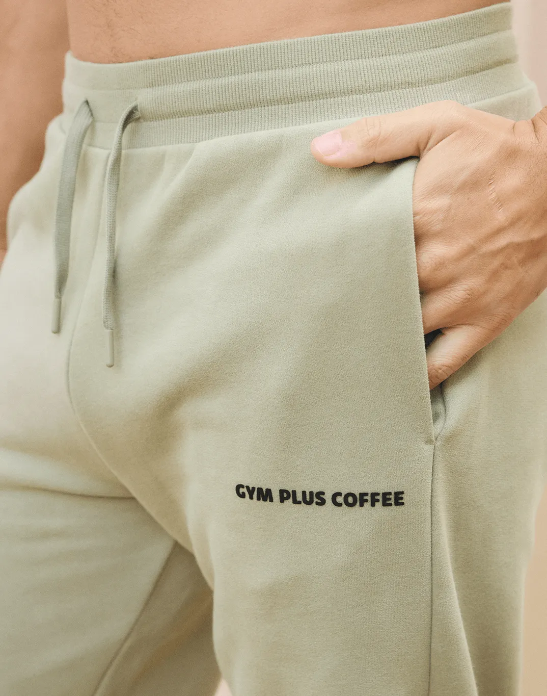 Print Jogger in Olive Green Comfort Waist