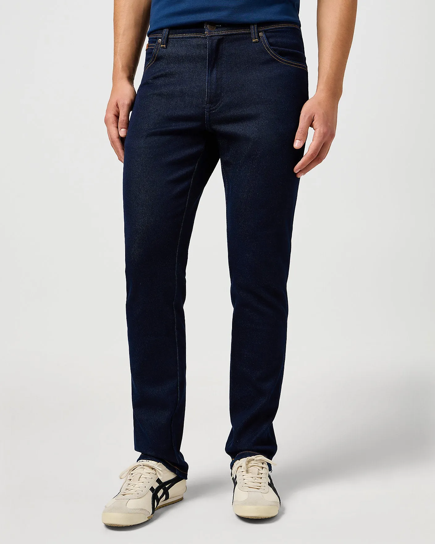 Wrangler Texas SLIM Epic Soft Lightweight Mens Jeans - Moonlight Rinse Timeless Match