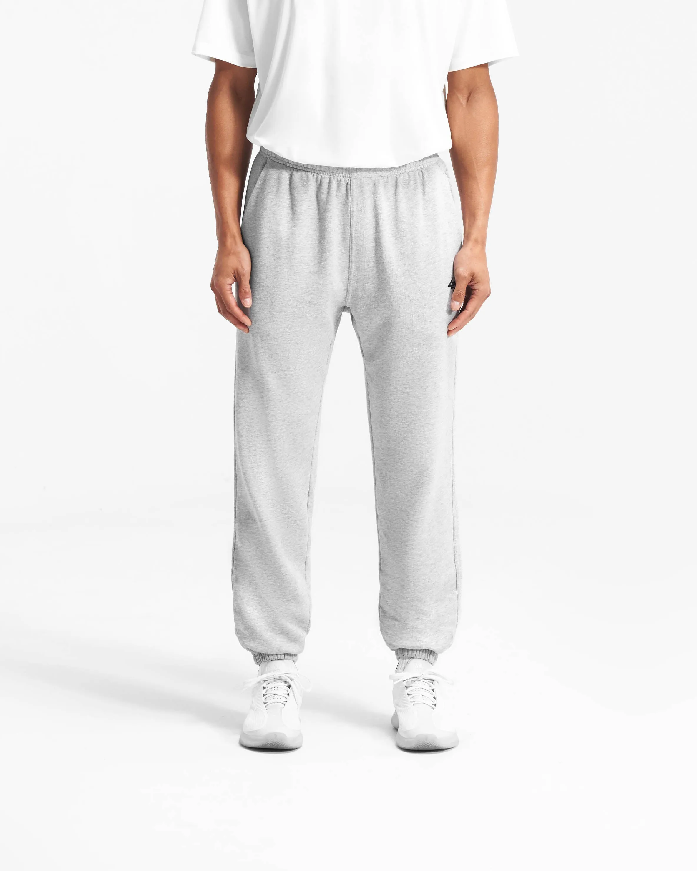 Team 247 Sweatpant - Ash Grey Body Fit High Waist Stretch