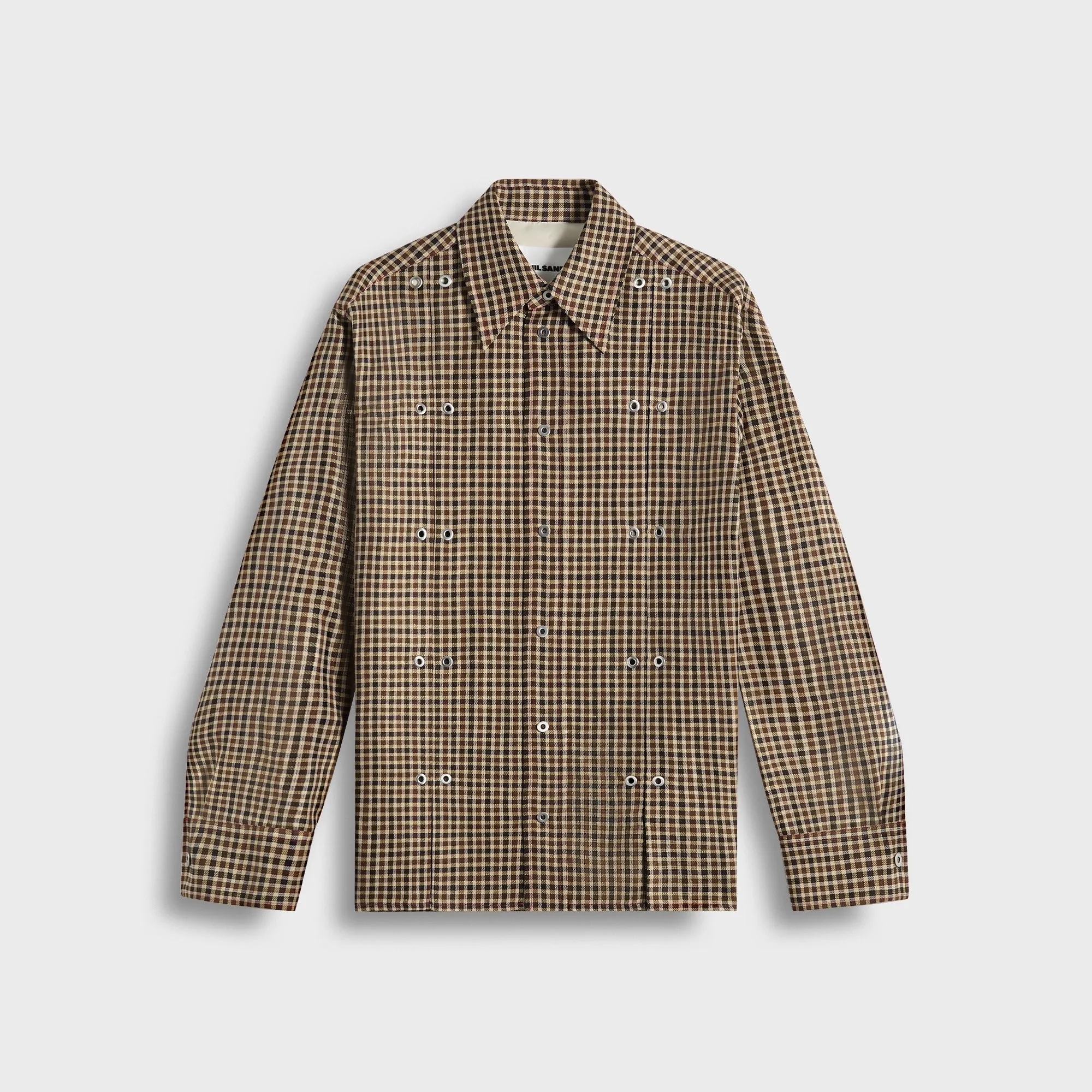 Frictionless Zipper Tracks Double stitching Jil Sander Shirt 163 - Hazelnut Mouline