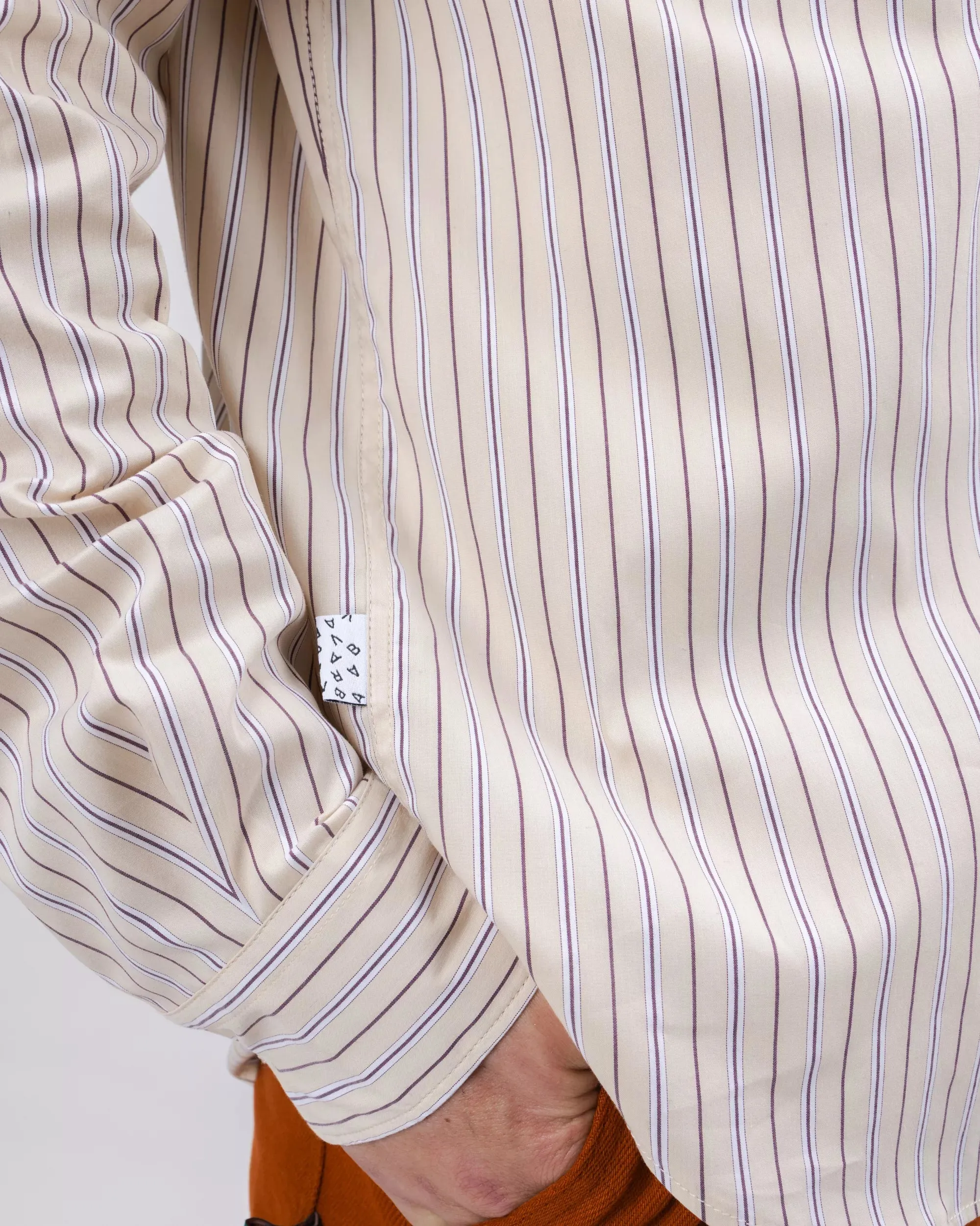 Youthful Vibe Graduation Ceremony Relaxed Stripes Choco Shirt