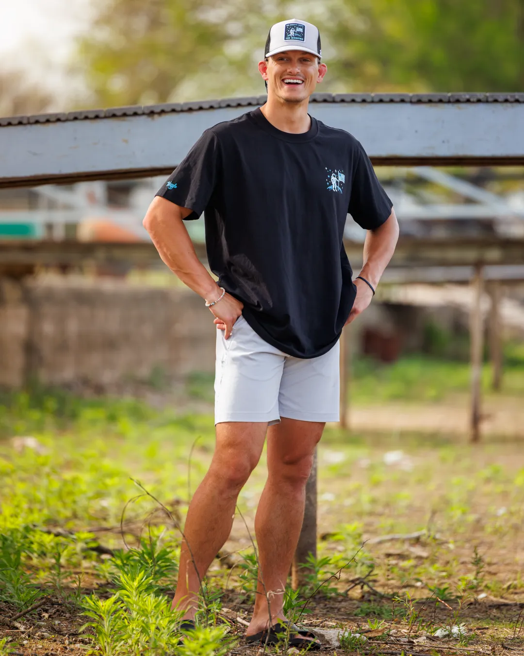 Reinforced Hemline Comfort Stretch Wear Galactic Greens T-Shirt