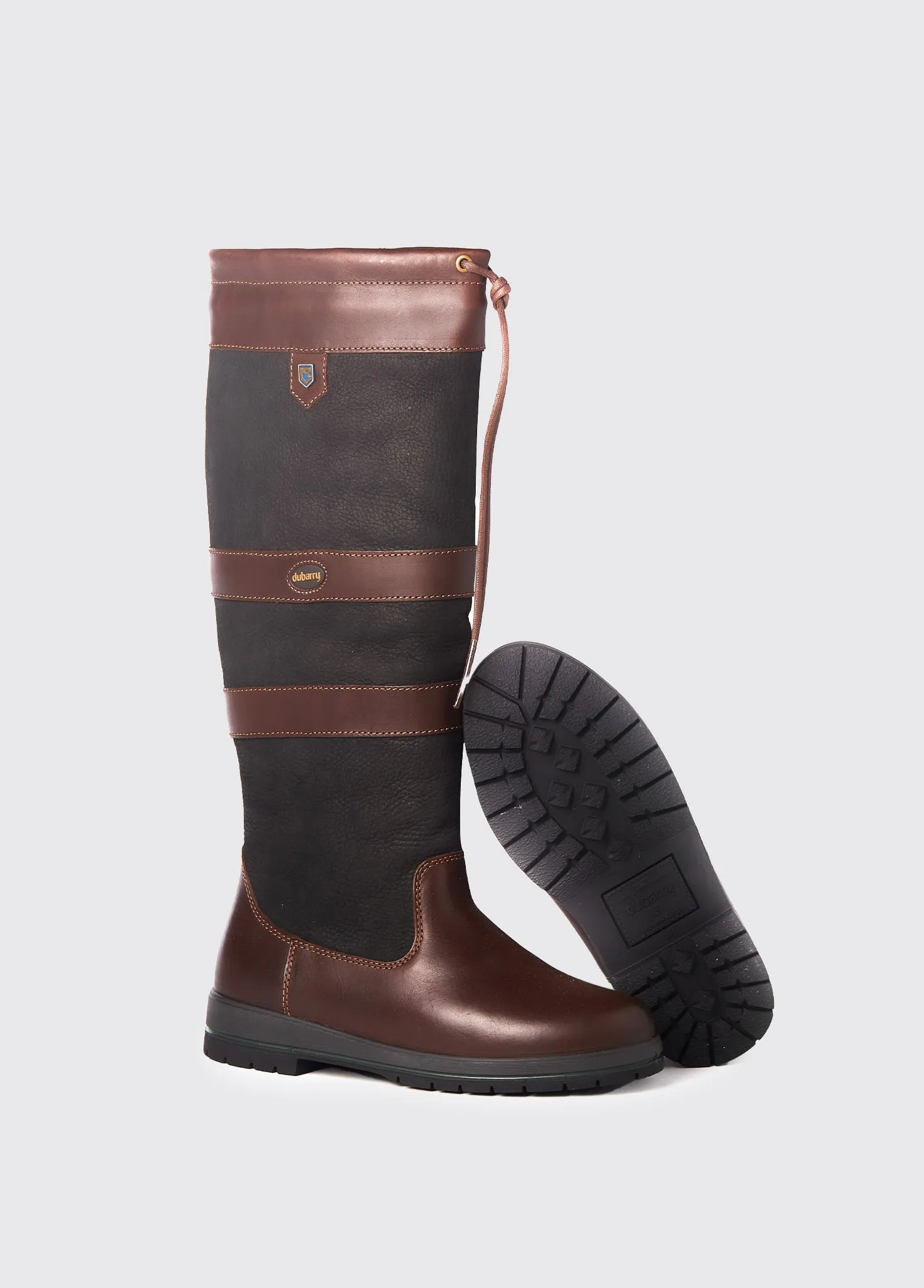 Compact Build Grippy Outsole Rainy Day Commuter Galway Mens ExtraFit? Country Boot - Black/Brown