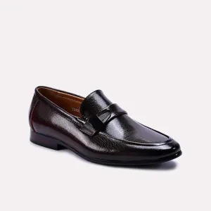 Sharp Detailing Outdoor Entry Gavin Dark Brown Formal Slip On Shoes 0111062