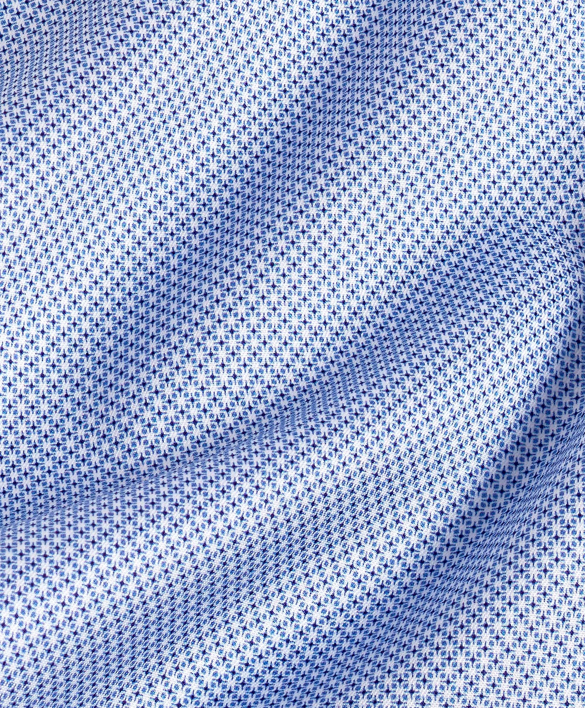 quick dry TBSP11009454 | Sky Micro Geometric Print Dress Shirt