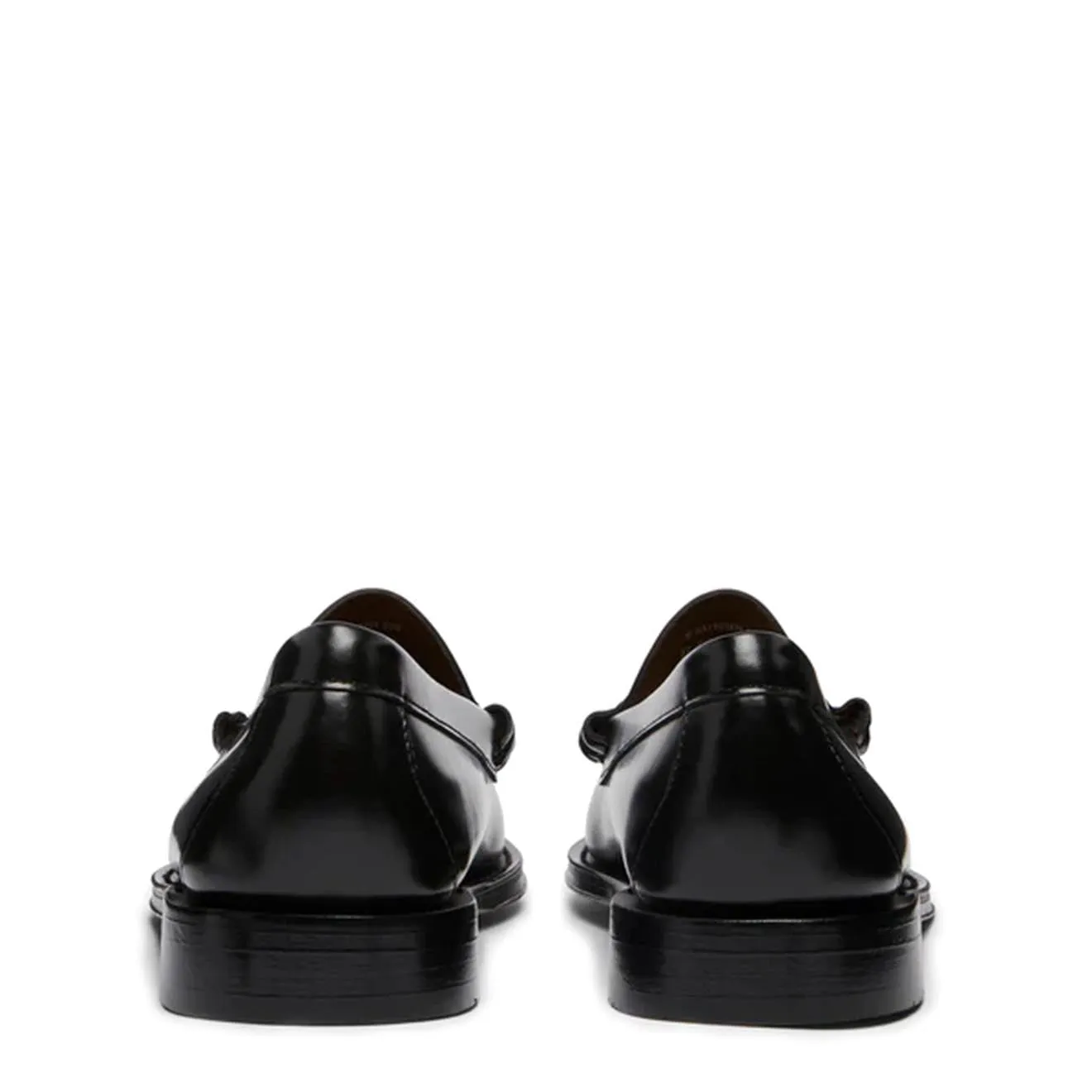 G.H.Bass Weejuns Larson Penny Loafers Black Leather Breathable Beach Walk