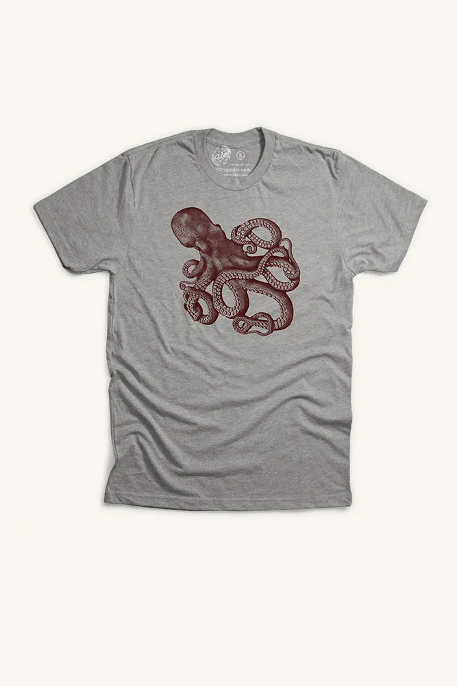 brandable Flexible Comfort Giant Pacific Octopus T-Shirt (Mens)