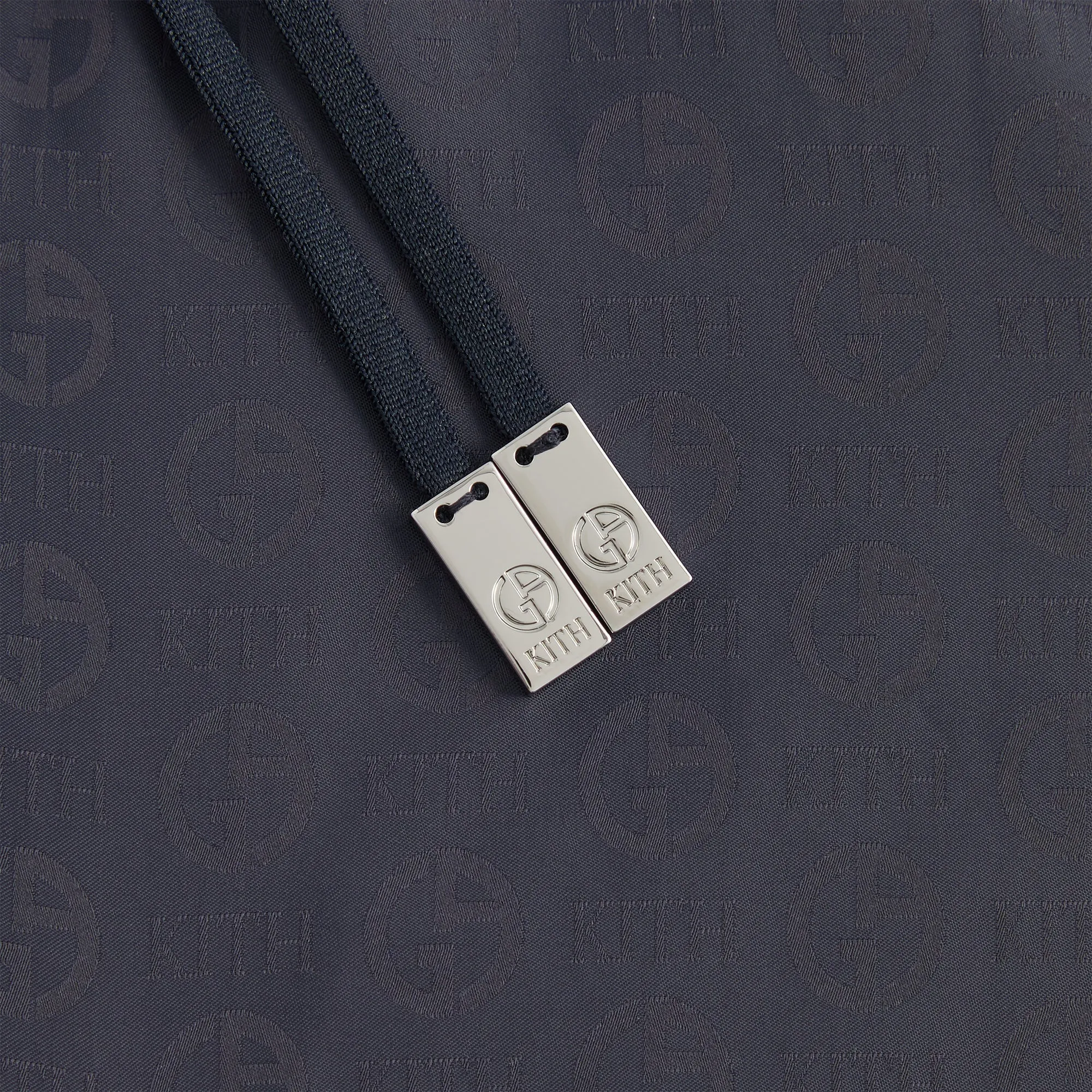 WideLegOpening personalized option Giorgio Armani & Kith Jacquard Collins Swim Short - Ink