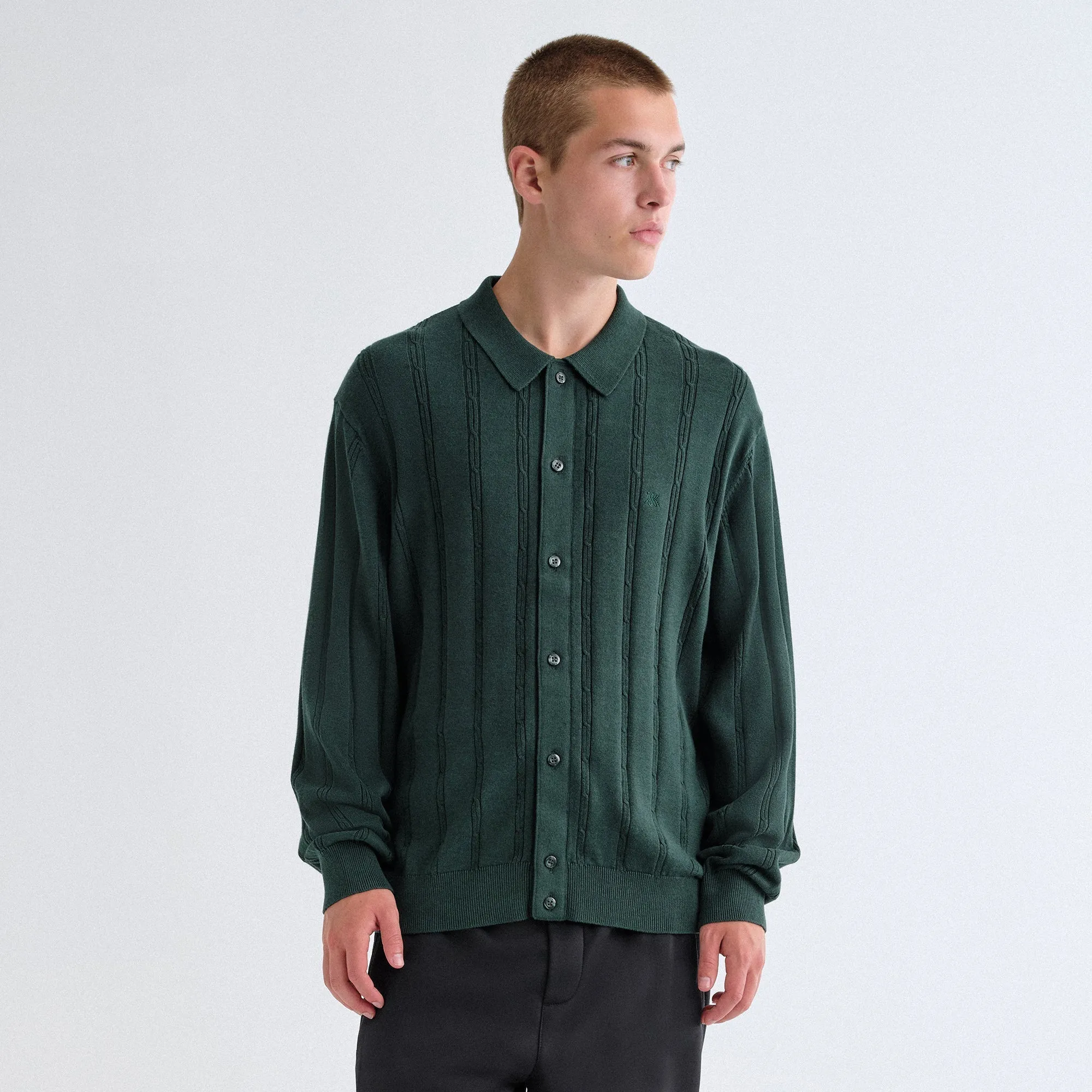 Durable Outer Layer Kith Long Sleeve Tilden Button Up - Stadium