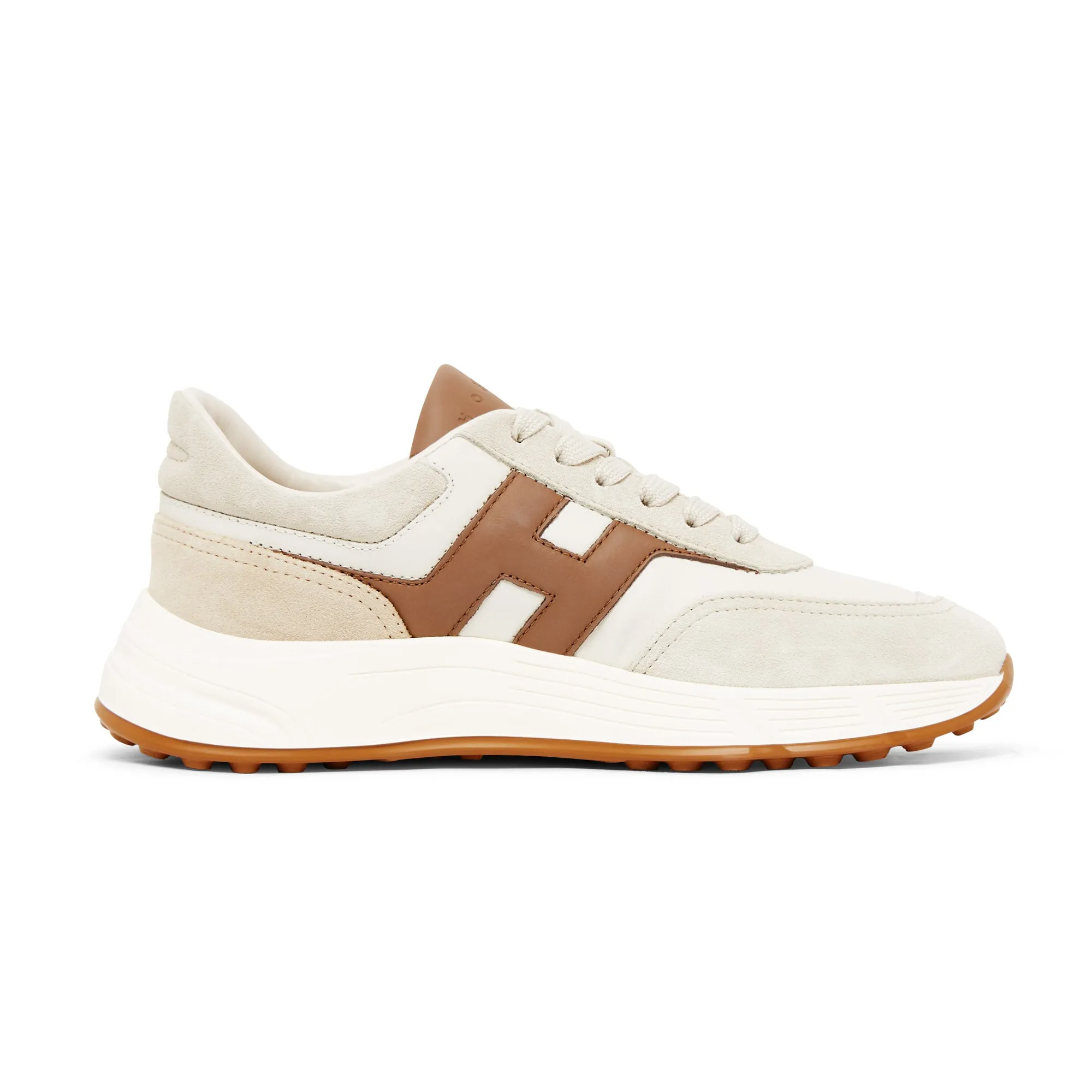 Hogan Hyperlight SH Trainer (Ivory Brown) Sun Glow Memory Foam Insert
