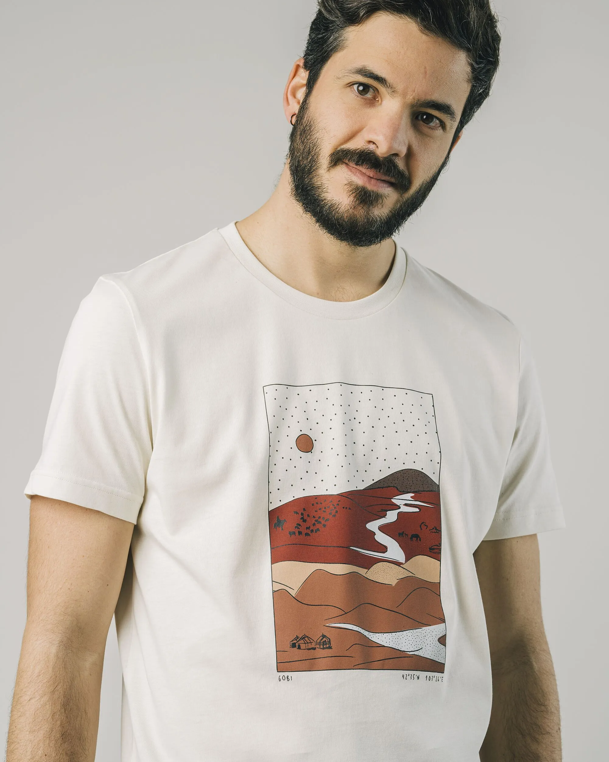 Comfy Choice Anti Static Fabric Gobi T-Shirt Ecru