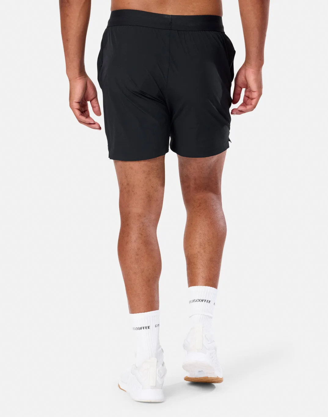 GPC Train 7" Shorts in Black Quick Fit Gusseted Crotch
