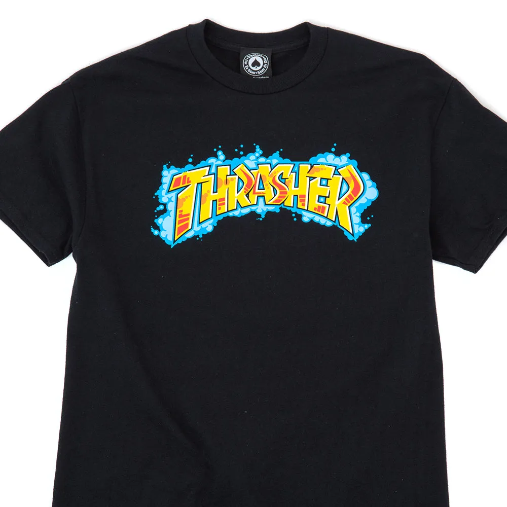 Bohemian style EasyCareFabric Graff S/S T-Shirt (Black)