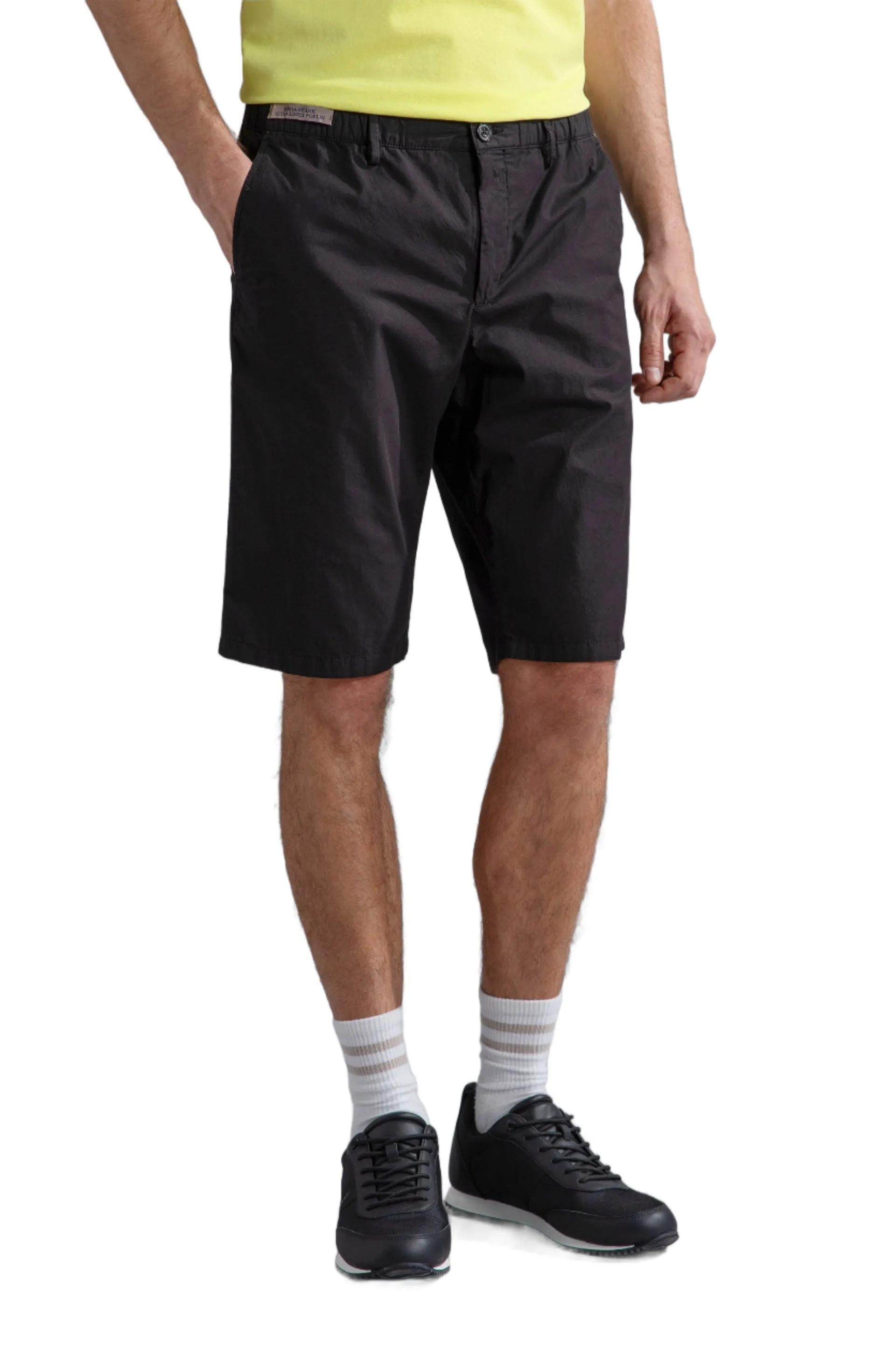 ID24296-Paul Shark Navy Poplin Short Sport Friendly Eye-catching Design