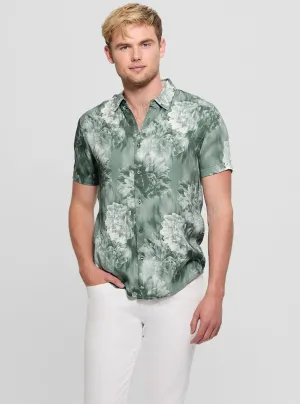 Chic Comfort Green Wayco Floral Shirt