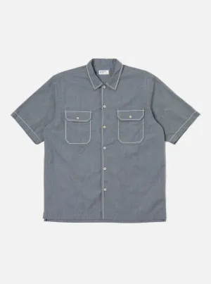Grey End On End Cotton Utility SS Shirt Weekend Casual Weekend Vibes