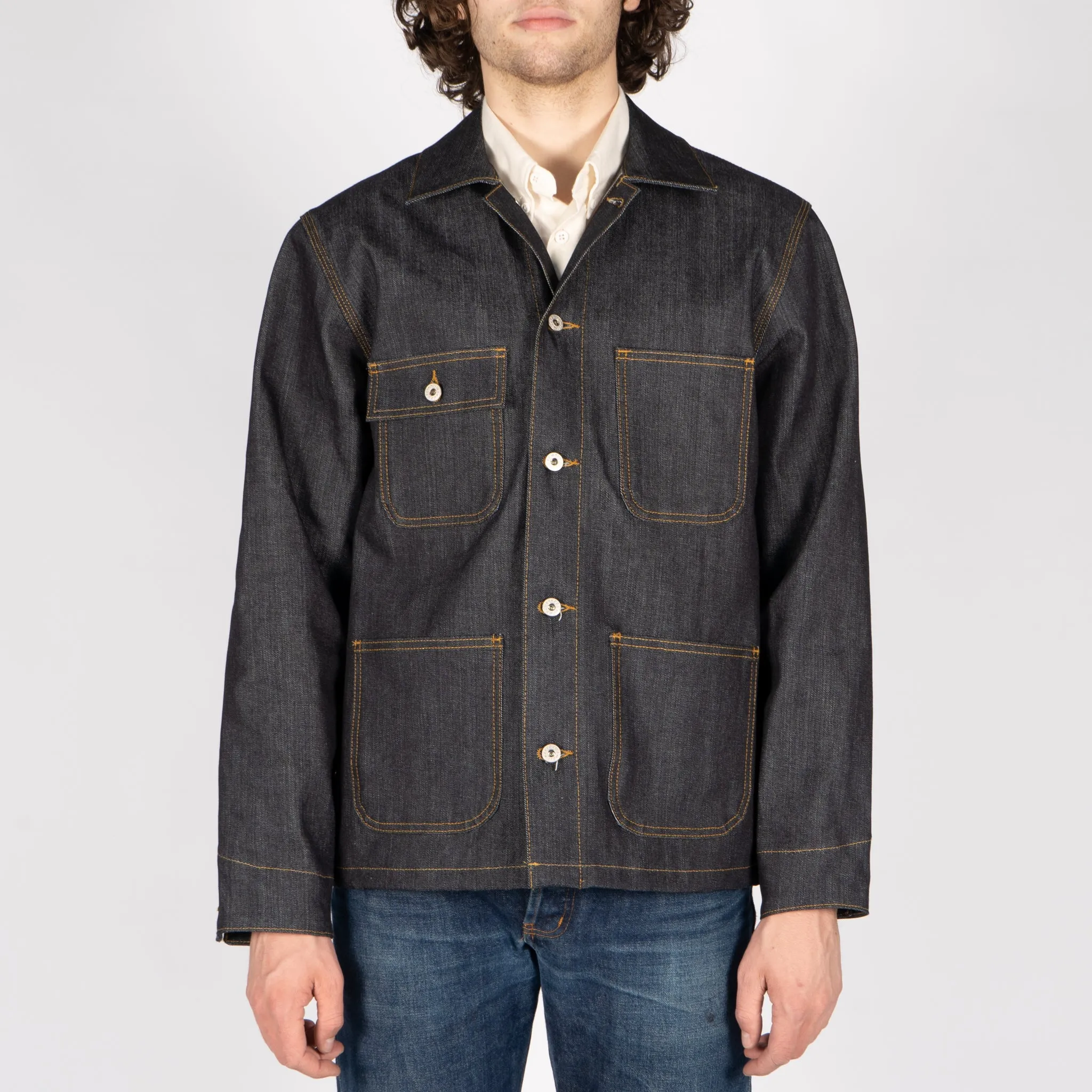 Windbreaker Style CompactPacking Chore Coat - Left Hand Twill Selvedge