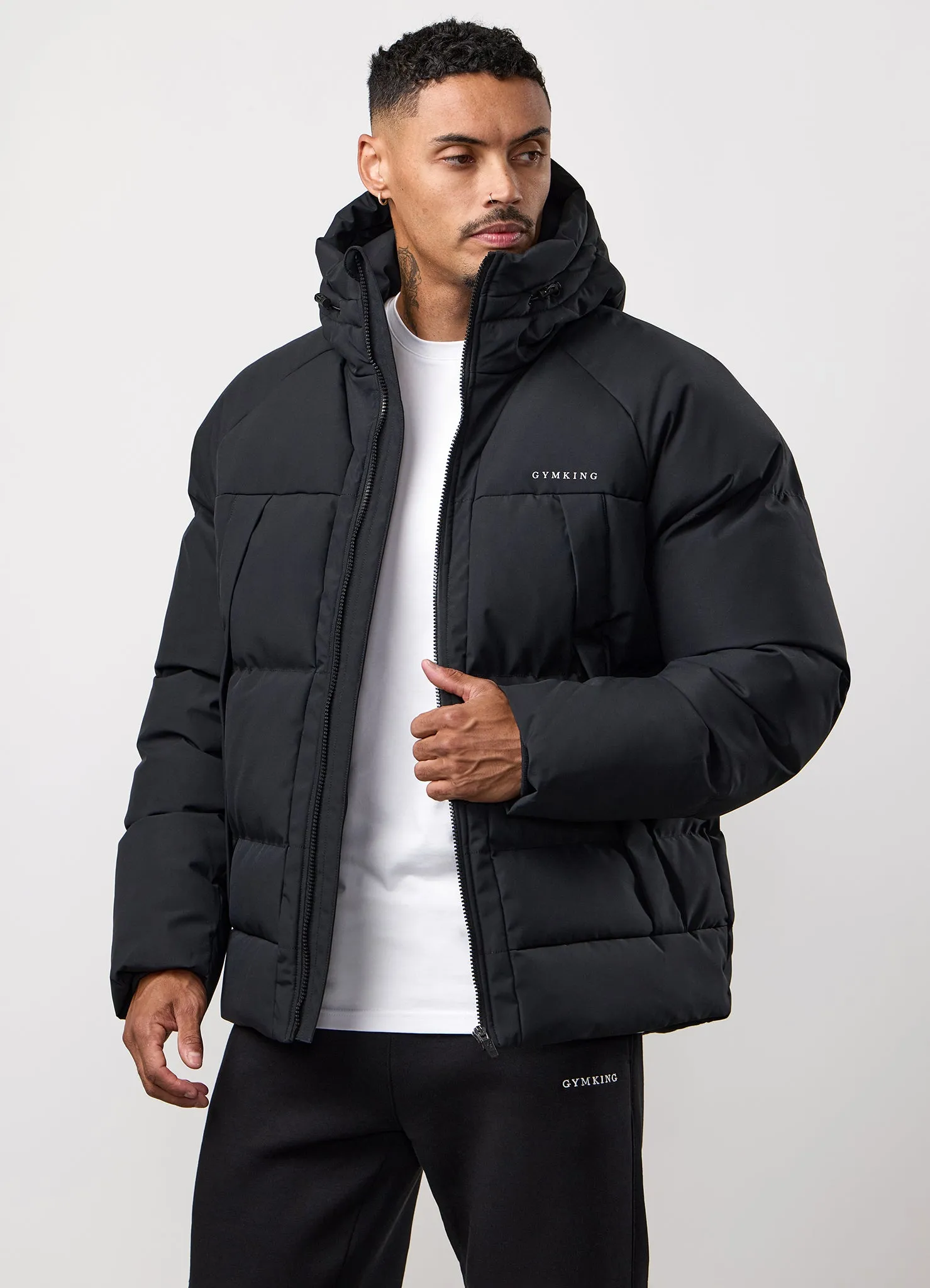 All Season Performance Weave Gym King Discipline Puffer Jacket - Black