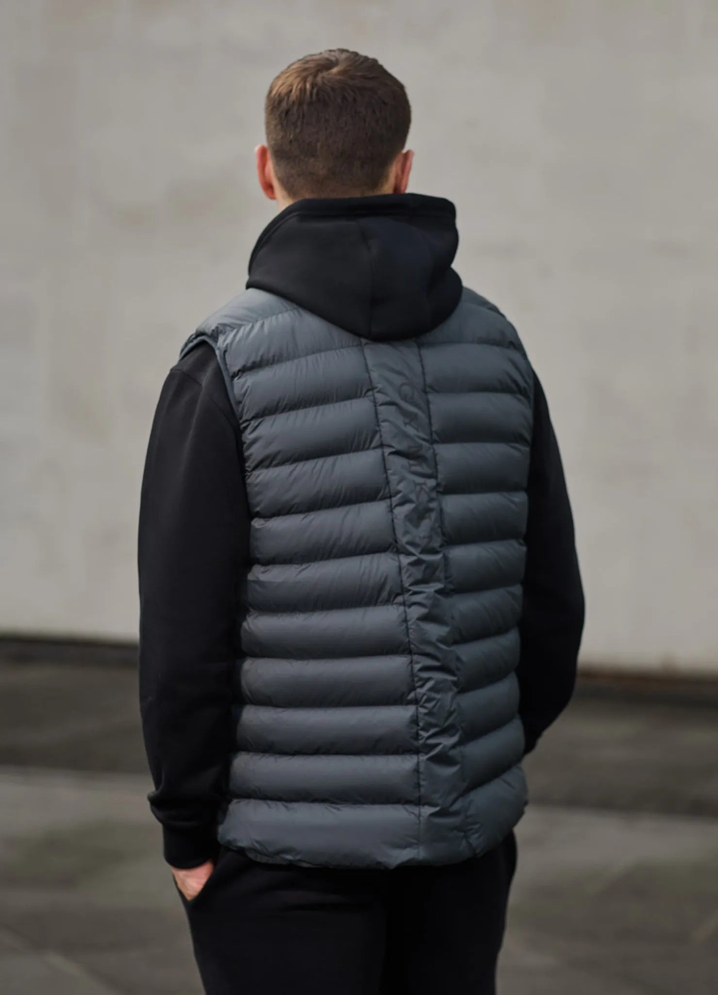 Gym King Limit Gilet - Grey Simple Outer Durable Double Stitching