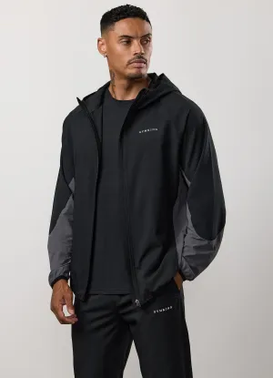 Gym King Progress Windbreaker - Black/Graphite Cozy Comfort Fit For Daily