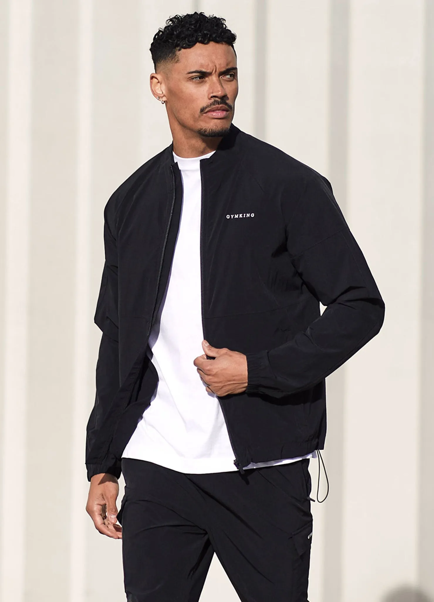 Gym King Utility Woven Bomber - Black Anti Static Weave Mold resistant