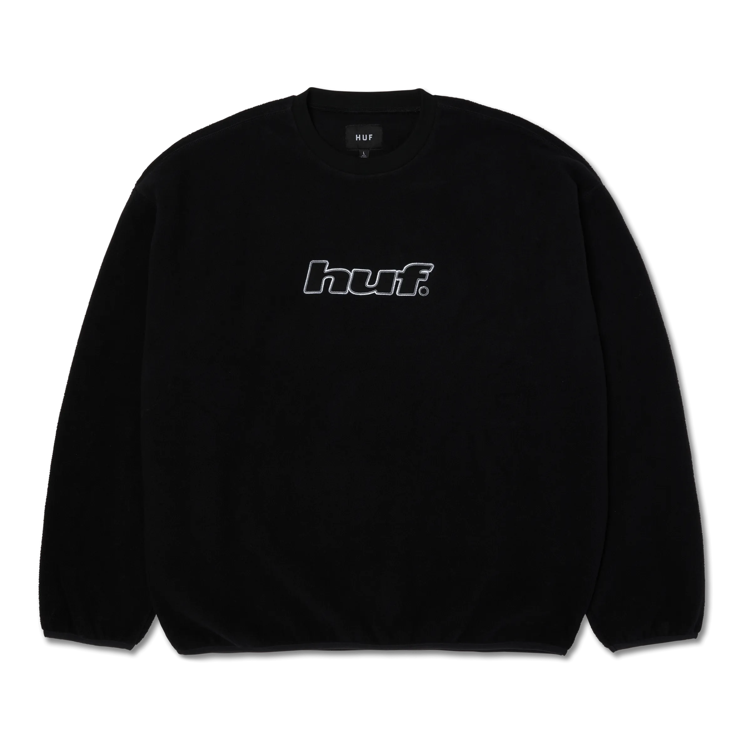 Easy to Carry scarf accents H Dot Polar Fleece Crewneck Sweatshirt