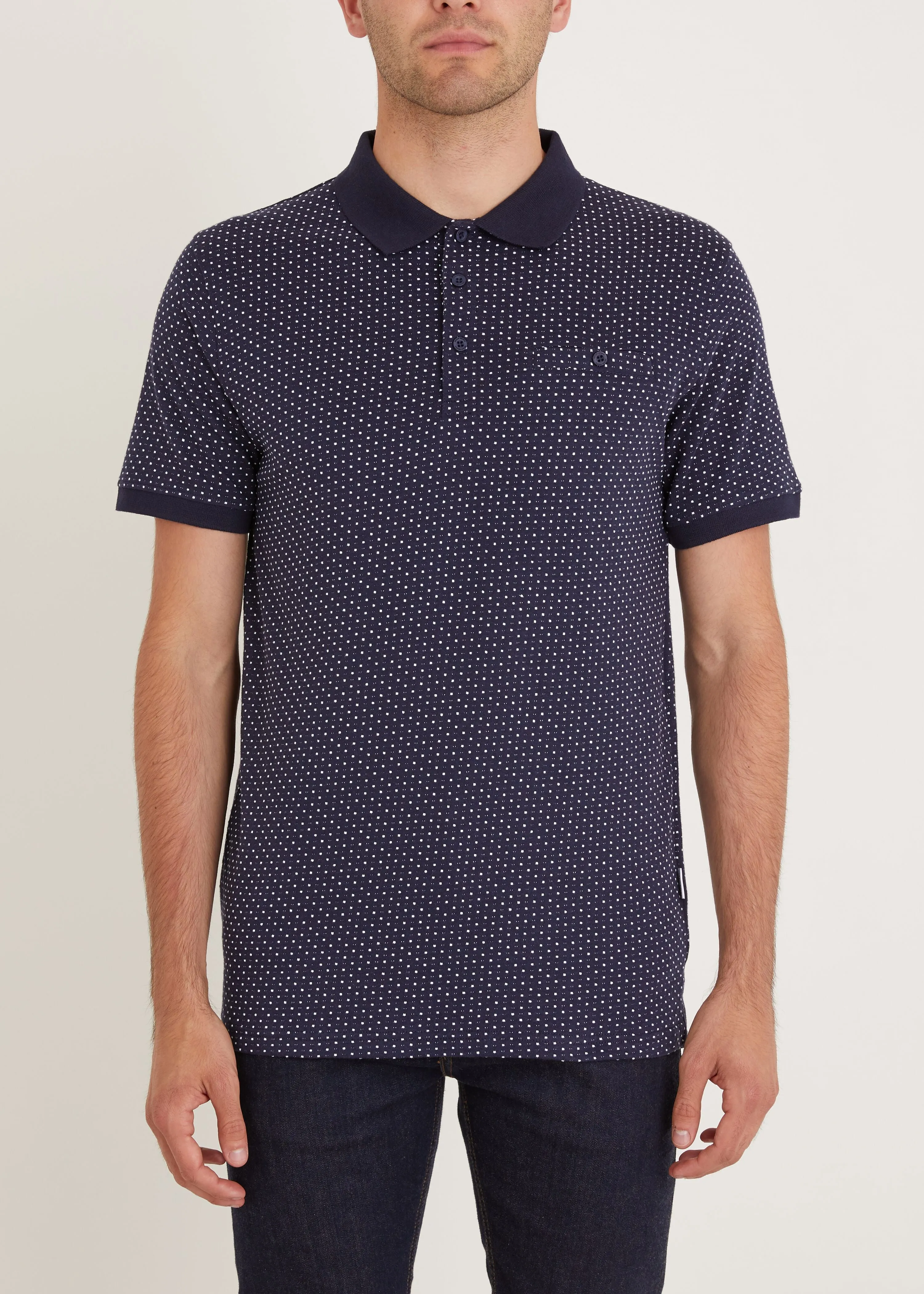 Halliford Polo Shirt - Navy Fall Core Photo Glam