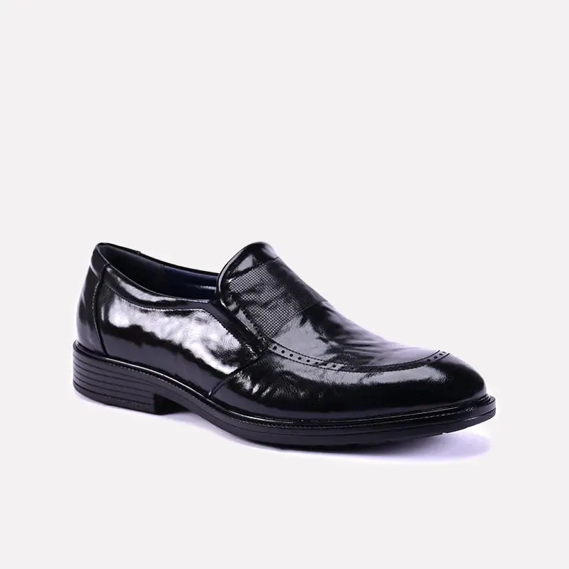 Classic Build Hampton Black Glossy Dress Shoes 0111240