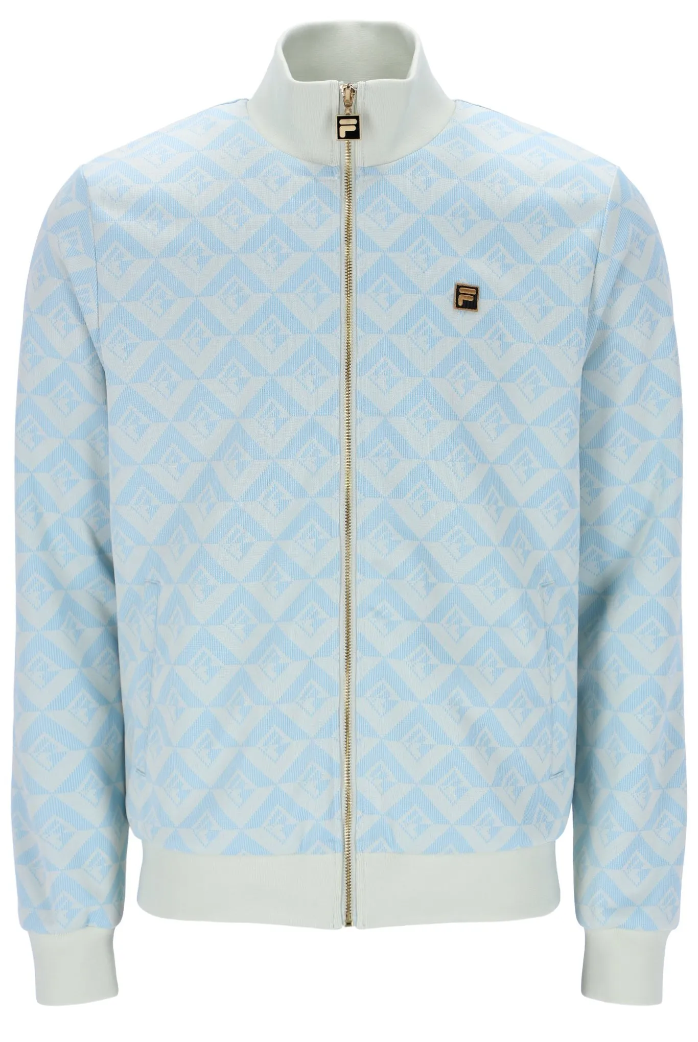Hank Jacquard Geo Track Top Weekend Ready Lounge Style