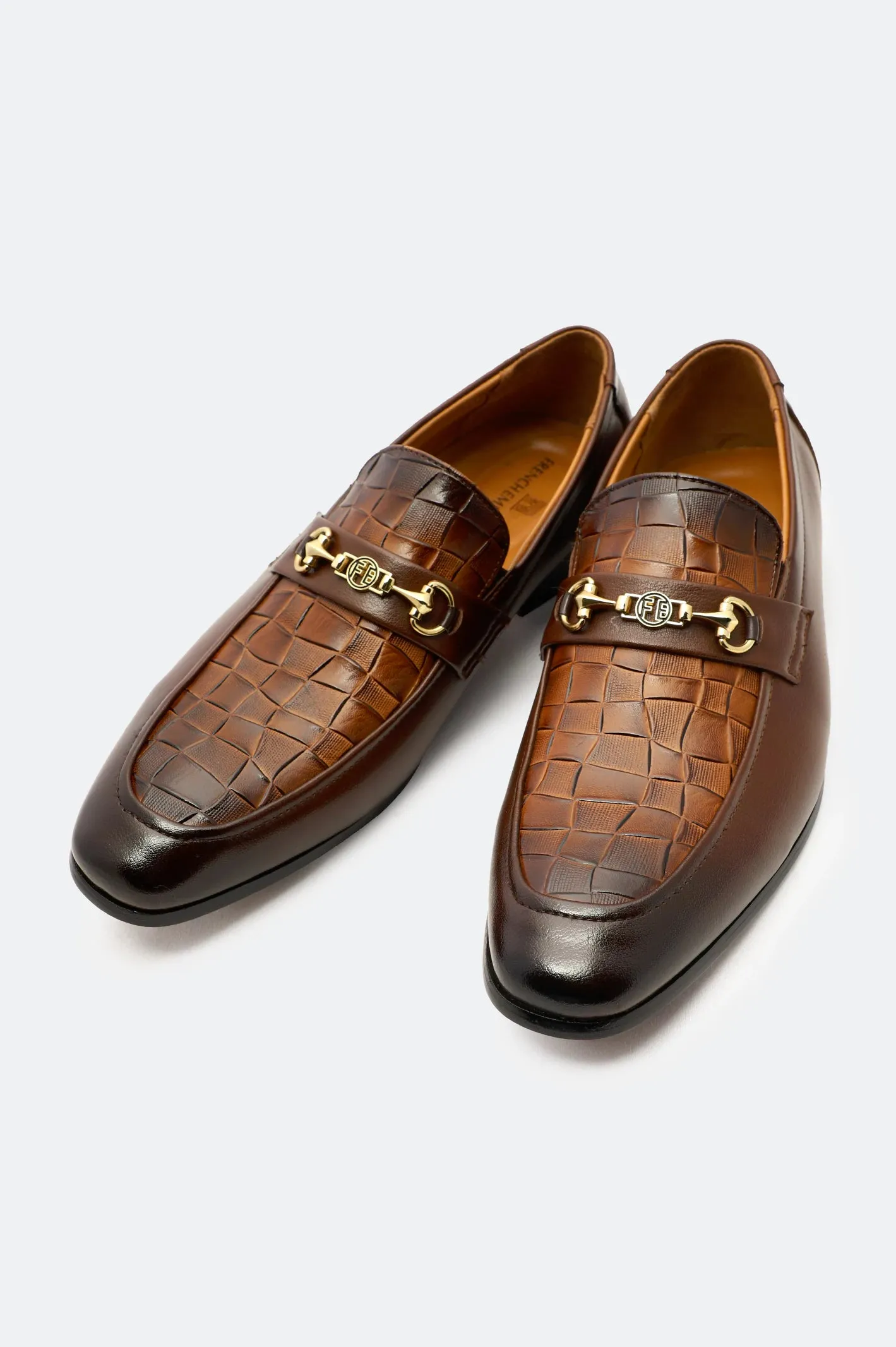 Full Grain Leather Elegant Shoes Brown Formal Mocassins Shoes