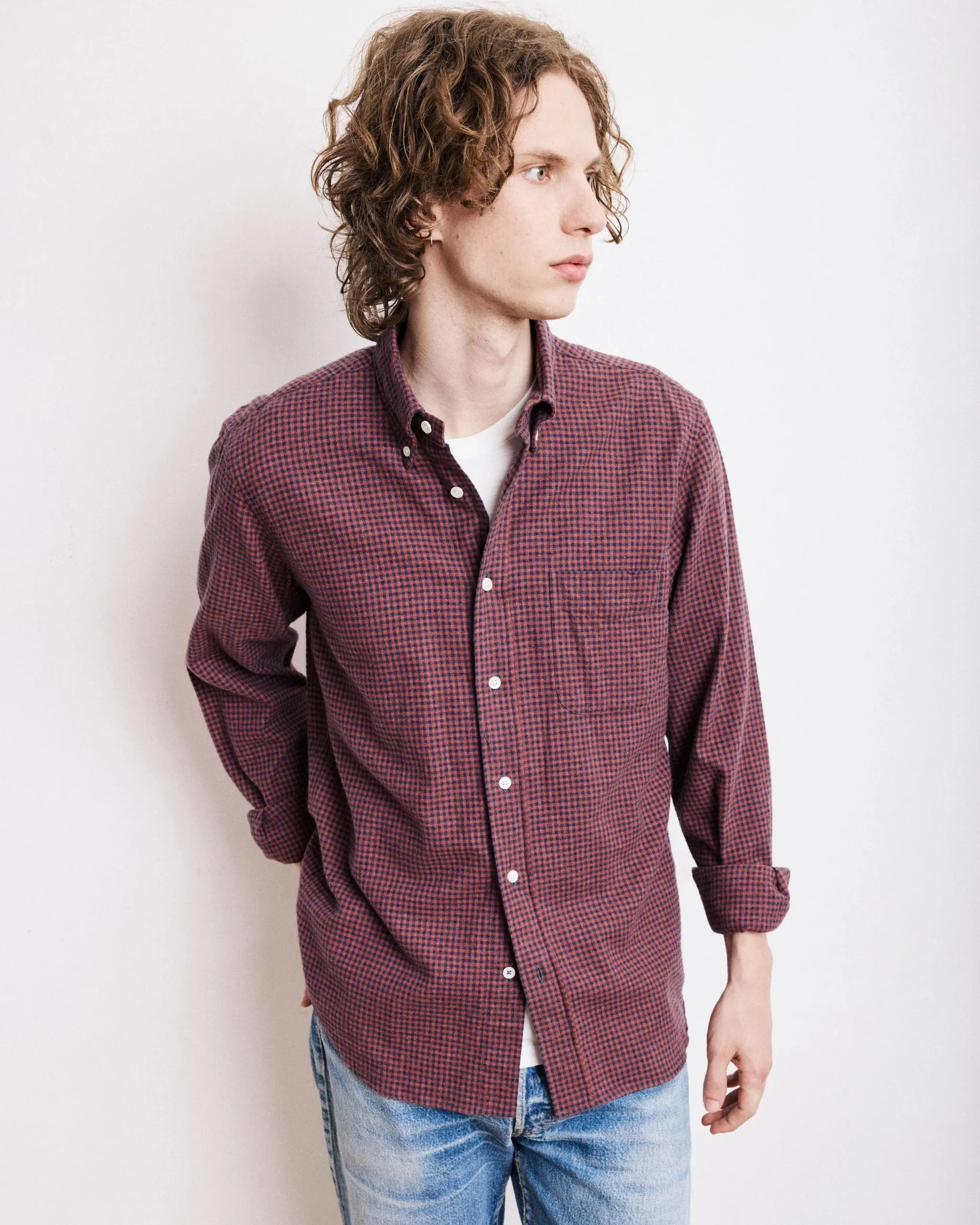 Hartford Pitt Shirt Navy & Red Trendsetter Choice