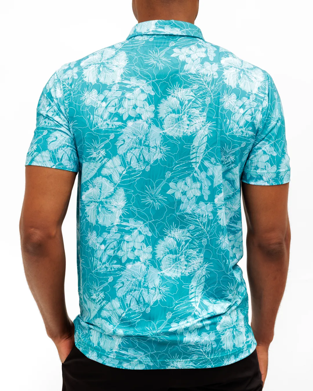 Hawaiian Punchout Men's Polo Pure Cotton